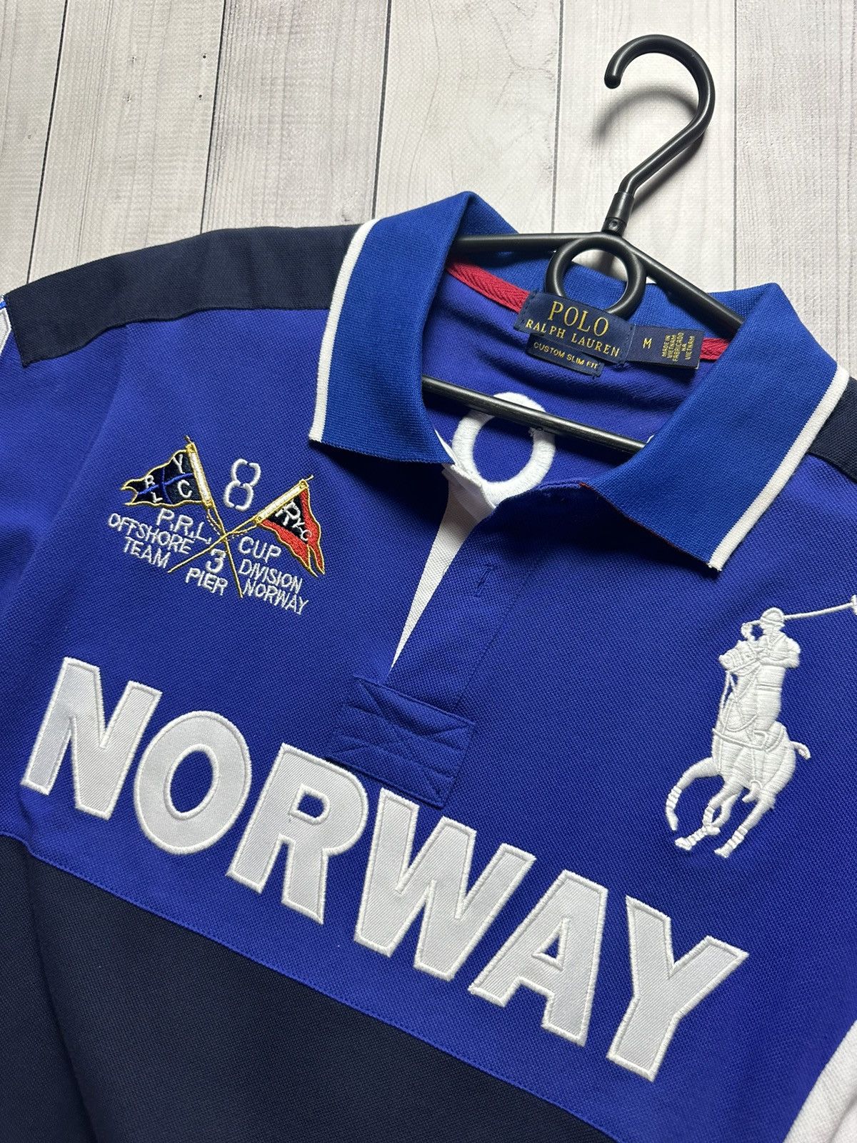 Polo Ralph Lauren × Vintage Vintage polo Ralph Lauren Norway 8 big logo size M Size US M / EU 48-50 / 2 - 4 Thumbnail