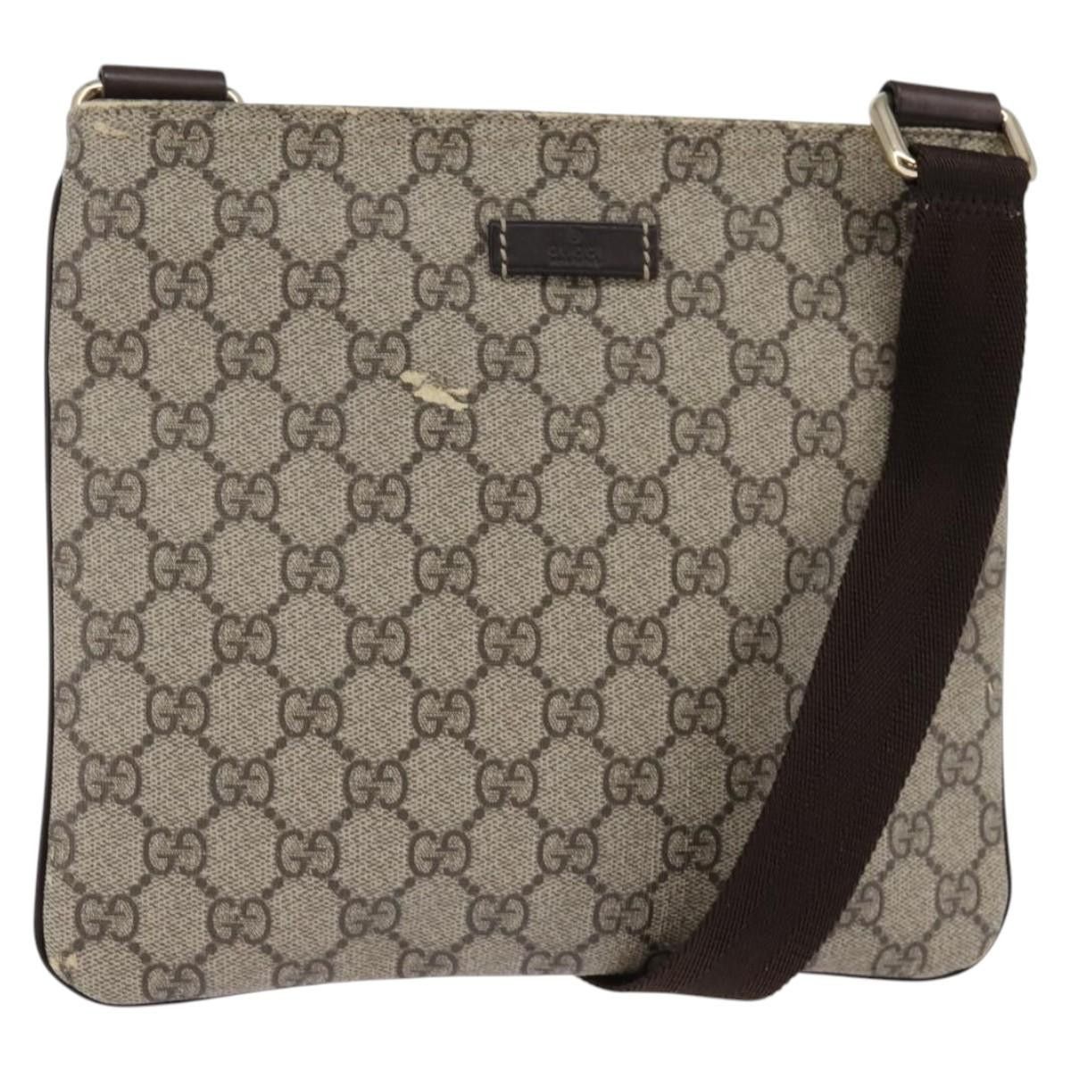 Gucci GUCCI GG Supreme Shoulder Bag Pvc Beige Gold Size ONE SIZE - 1 Thumbnail