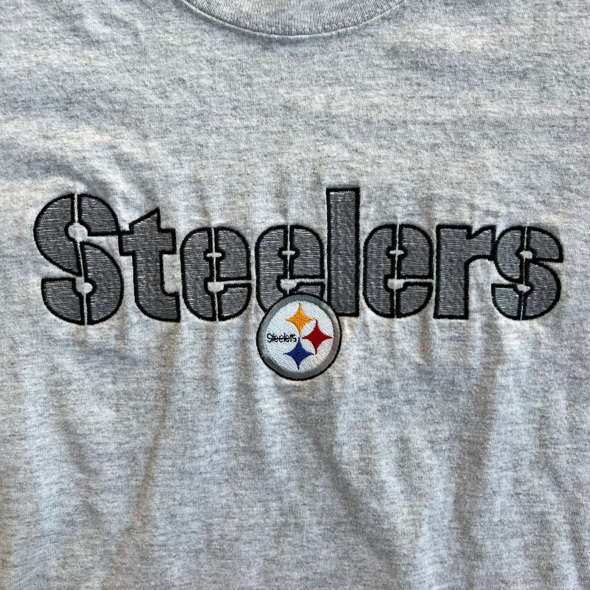 Vintage Vintage 90s Embroidered Steelers Spell Out Tee Size US M / EU 48-50 / 2 - 4 Thumbnail