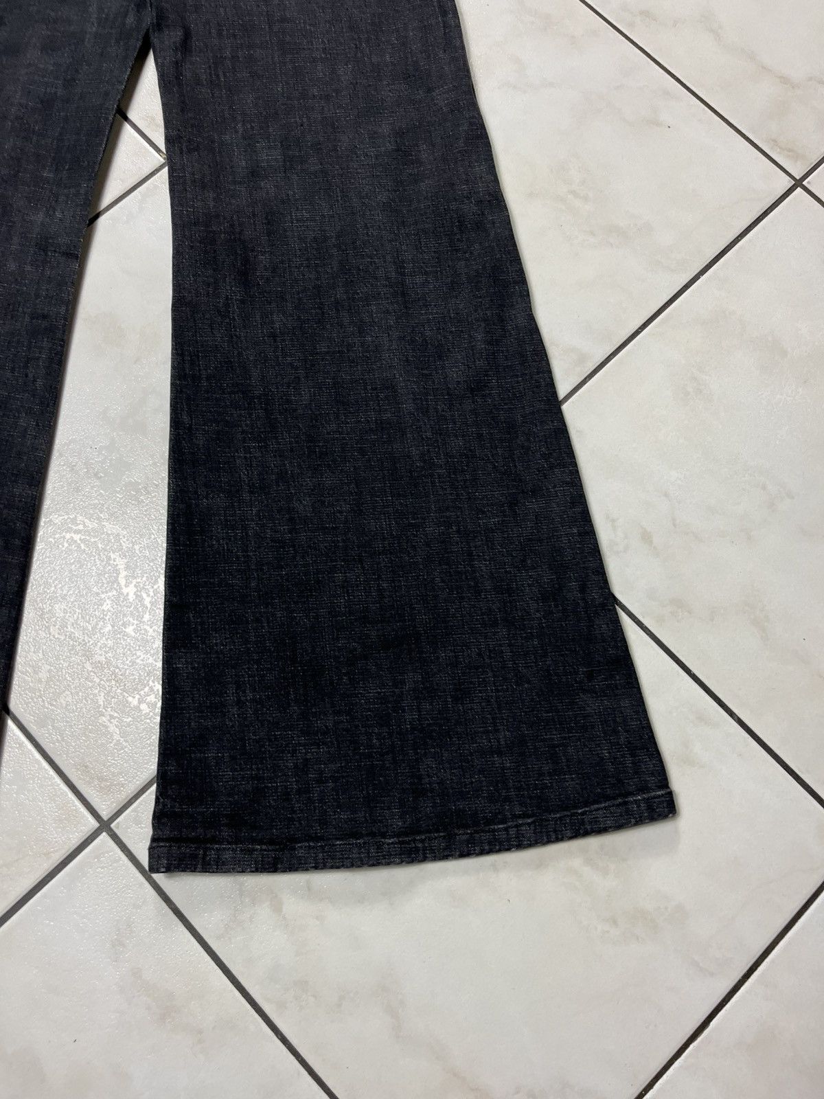 DOROTHEE SCHUMACHER × Designer Dorothee Schumacher flared dark goth denim jeans pants baggy Size 26" / US 2 / IT 38 - 18 Thumbnail
