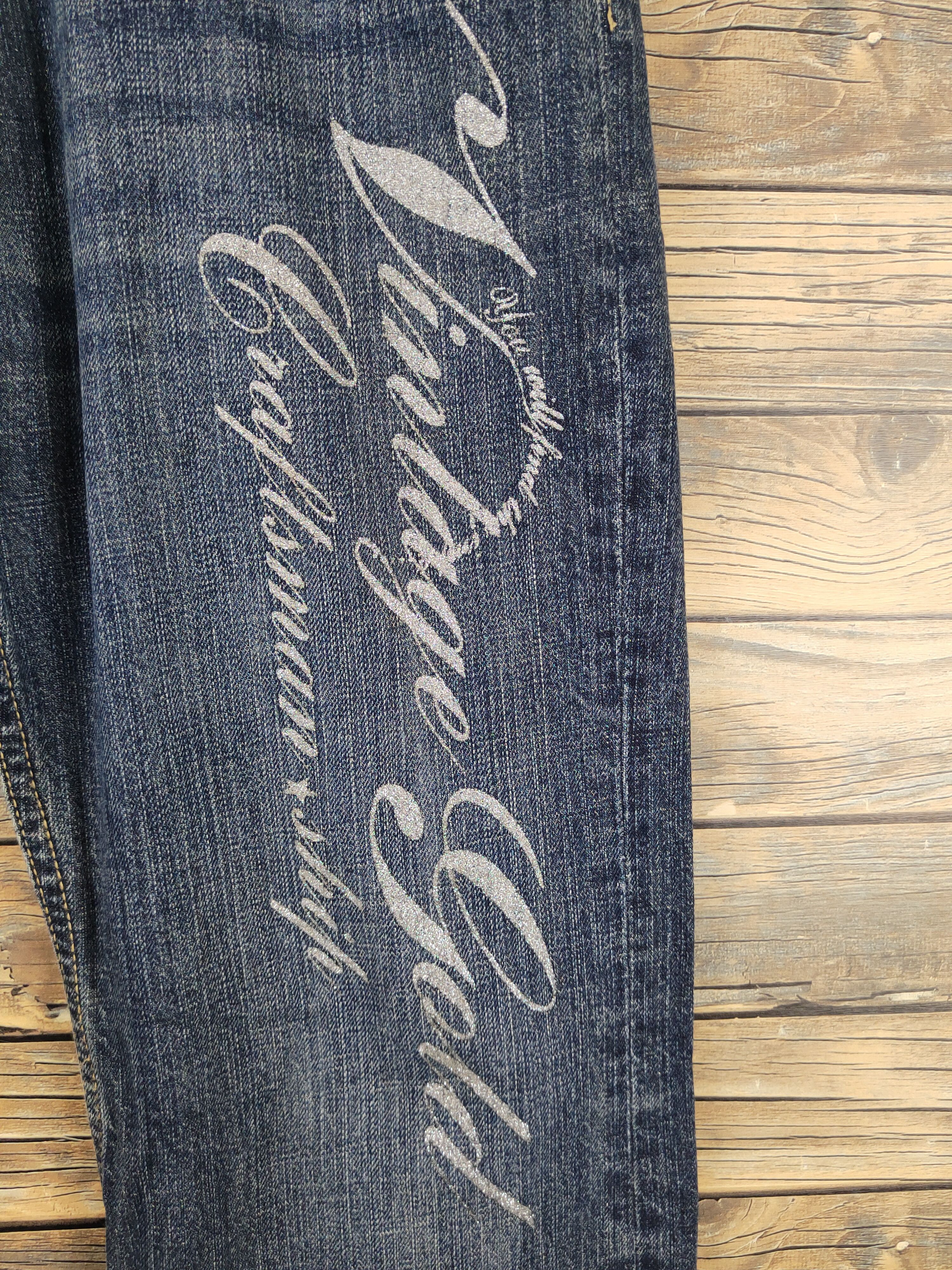 Japanese Brand Japanese Brand Dark Blue Distressed Ripped Jeans #W1397 Size US 34 / EU 50 - 5 Thumbnail