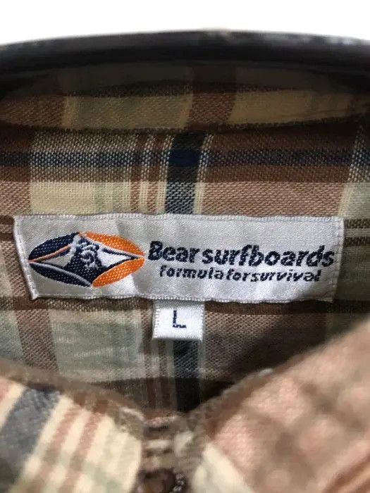 Vintage Vintage Bearsurfboard Plaid Tartan Flannel Shirt 👕 Size US L / EU 52-54 / 3 - 3 Thumbnail