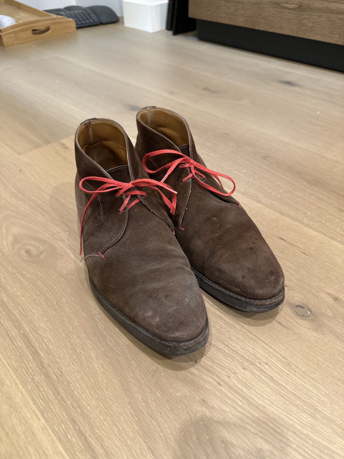 Cobbler Union 7.5UK Dark Brown Suede Cobbler Union Chukka Size US 8.5 / EU 41-42 - 1 Thumbnail
