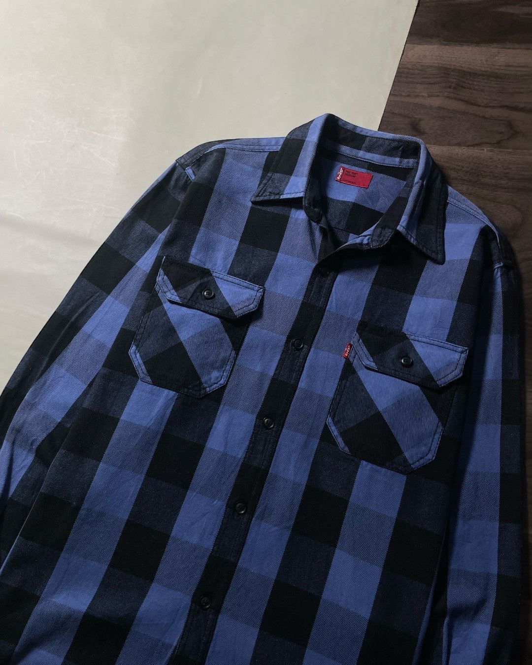 Levi's Heavy Flannel Shirt LEVIS Size M fit L Size US L / EU 52-54 / 3 - 3 Thumbnail