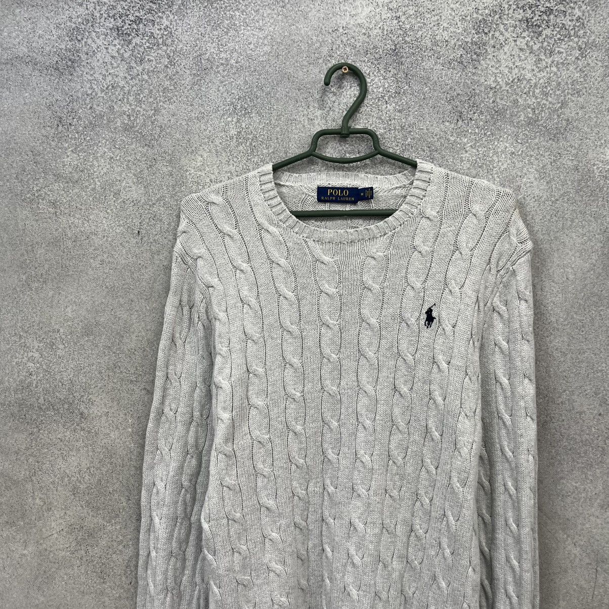 Polo Ralph Lauren Polo Ralph Lauren Knit Sweater Gray Crewneck Vintage 90s Size US M / EU 48-50 / 2 - 4 Thumbnail