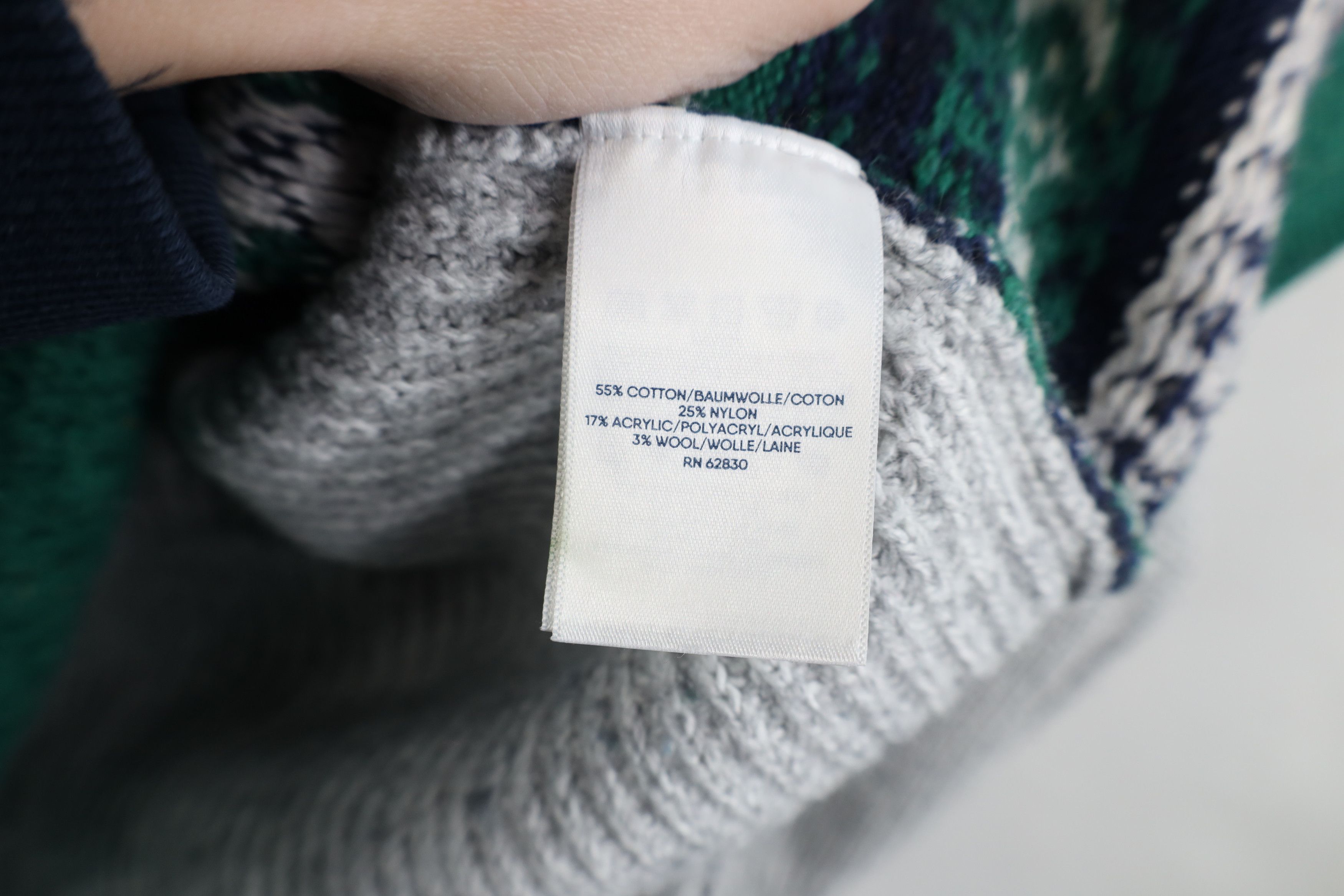 Lands' End Vintage Y2K Lands End Blend Fair Isle Cable Knit Sweater Size L / US 10 / IT 46 - 10 Thumbnail