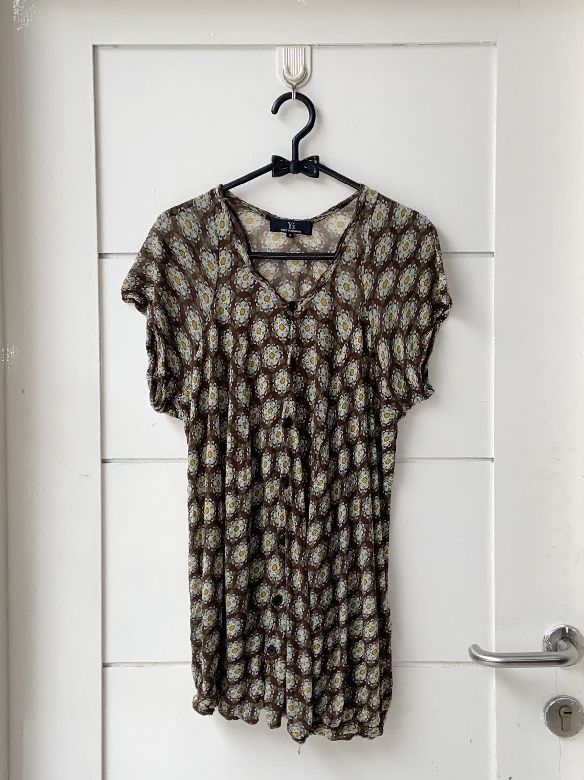 Y's × Yohji Yamamoto Y’S YOHJI YAMAMOTO Flowers Motive Shirt Size US XS / EU 42 / 0 - 8 Thumbnail
