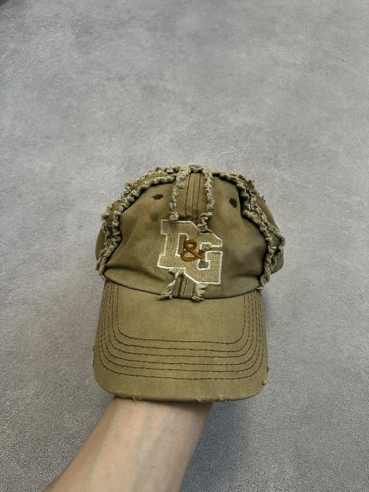 Dolce & Gabbana × Vintage Vintage Y2K Dolce Gabbana Distressed Cap