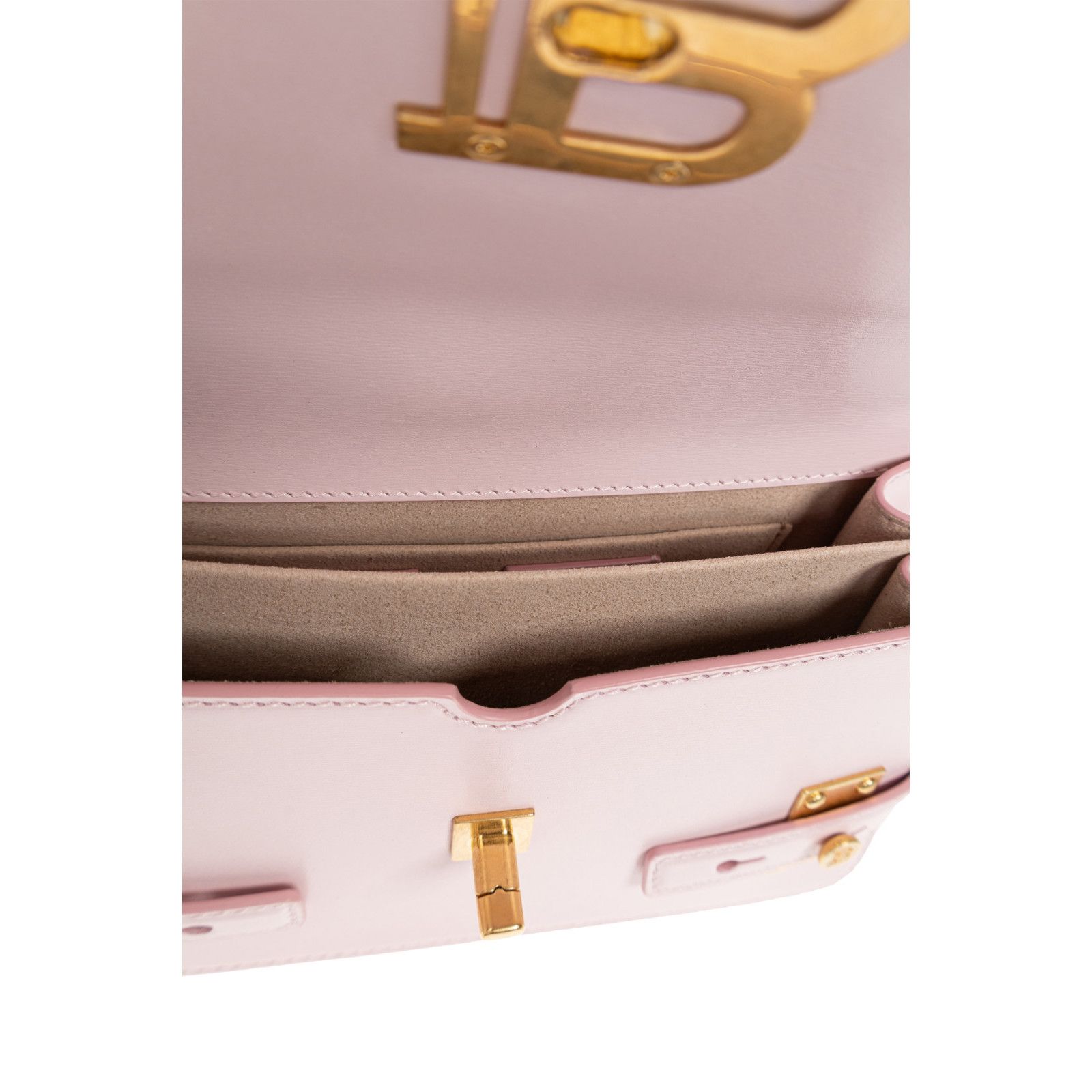 Balmain BALMAIN B-Buzz 24 Pink Leather Shoulder Bag New Size ONE SIZE - 4 Thumbnail