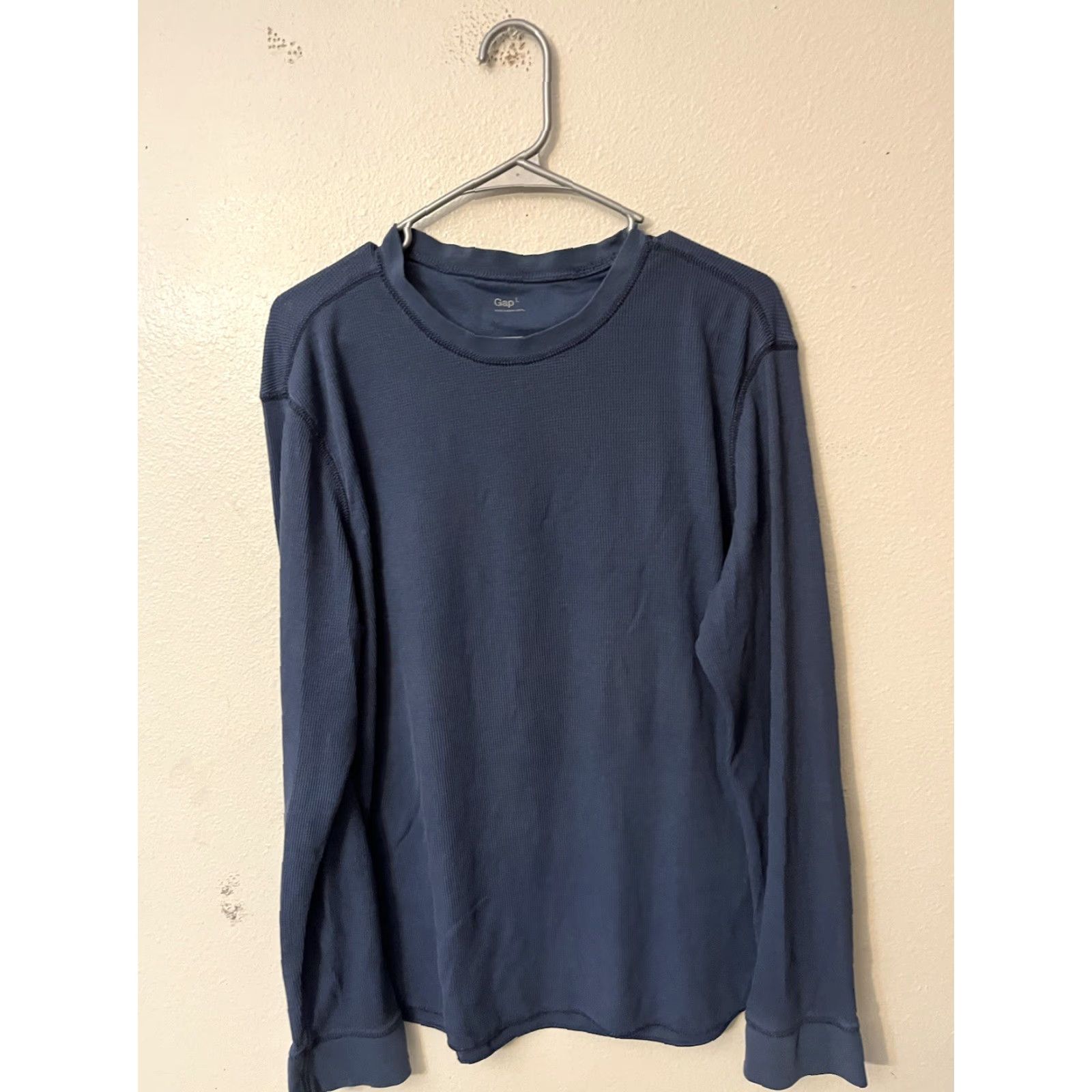 Gap **Gap Mens Blue Waffle Knit Thermal T-Shirt Size L 90s** User: Gap Mens Blue Waffle Knit Thermal T-Shirt Size L 90s Classic Designer Modern Size US L / EU 52-54 / 3 - 2 Thumbnail