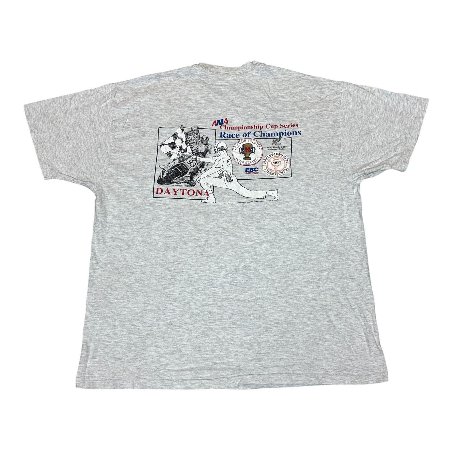 Hanes × Vintage VTG 90s Daytona Championship Cup Race of Champions Shirt XL Size US XL / EU 56 / 4 - 1 Thumbnail