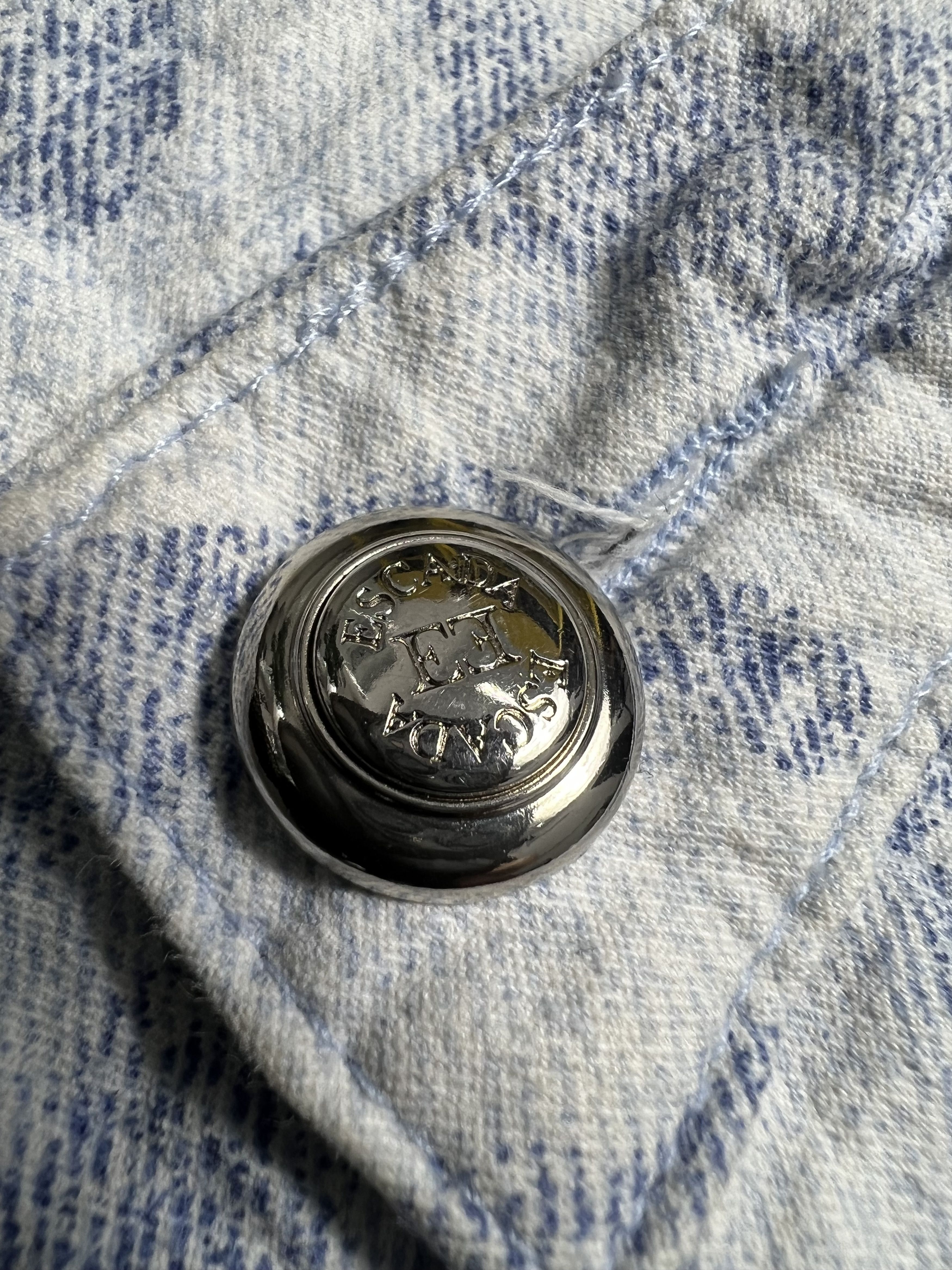 Escada ESCADA Blue Wash Striped Denim GTMPT372 Size 30" / US 8 / IT 44 - 3 Thumbnail