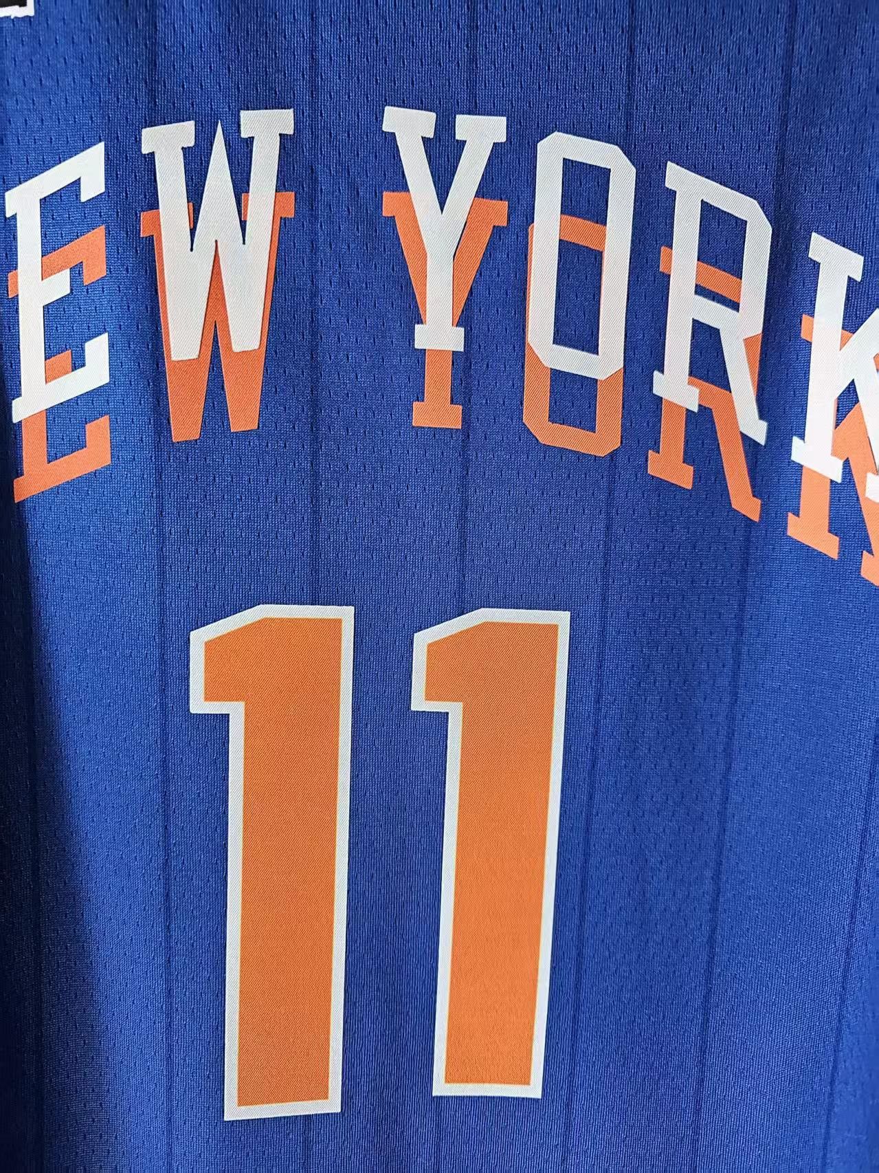 NBA New York Knicks 11 Jalen Brunson Jersey Blue Size US XL / EU 56 / 4 - 3 Thumbnail