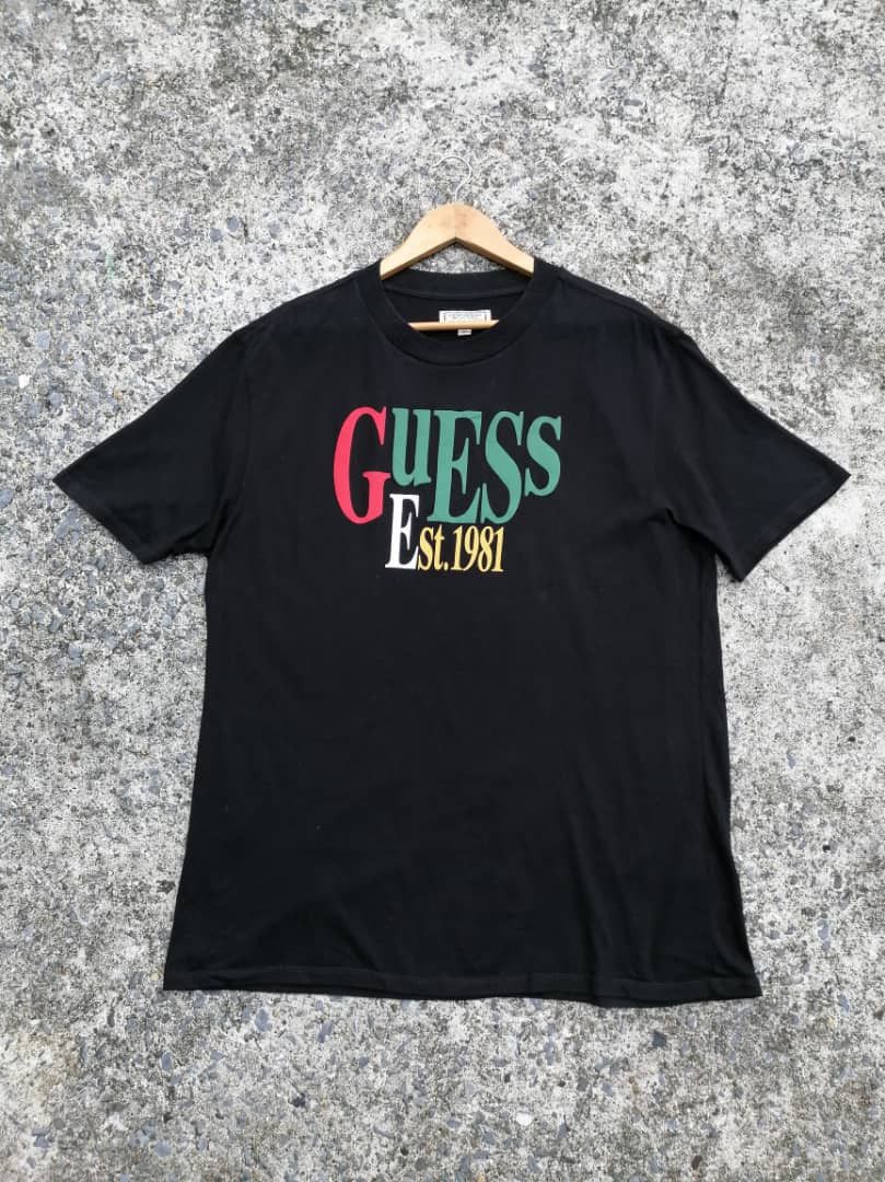 Guess × Vintage Vintage Guess Spellout Tee Size US M / EU 48-50 / 2 - 1 Thumbnail