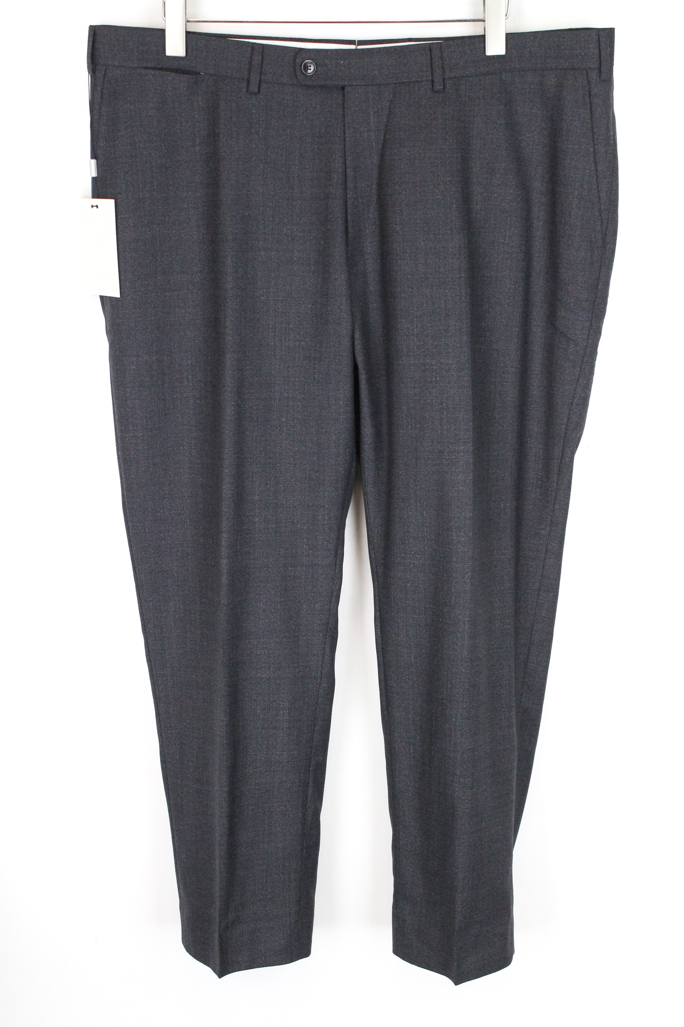 Suitsupply BRESCIA UK44S Dark Blue Wool Lined Pleated Trousers 61749 Size 44S - 1 Thumbnail