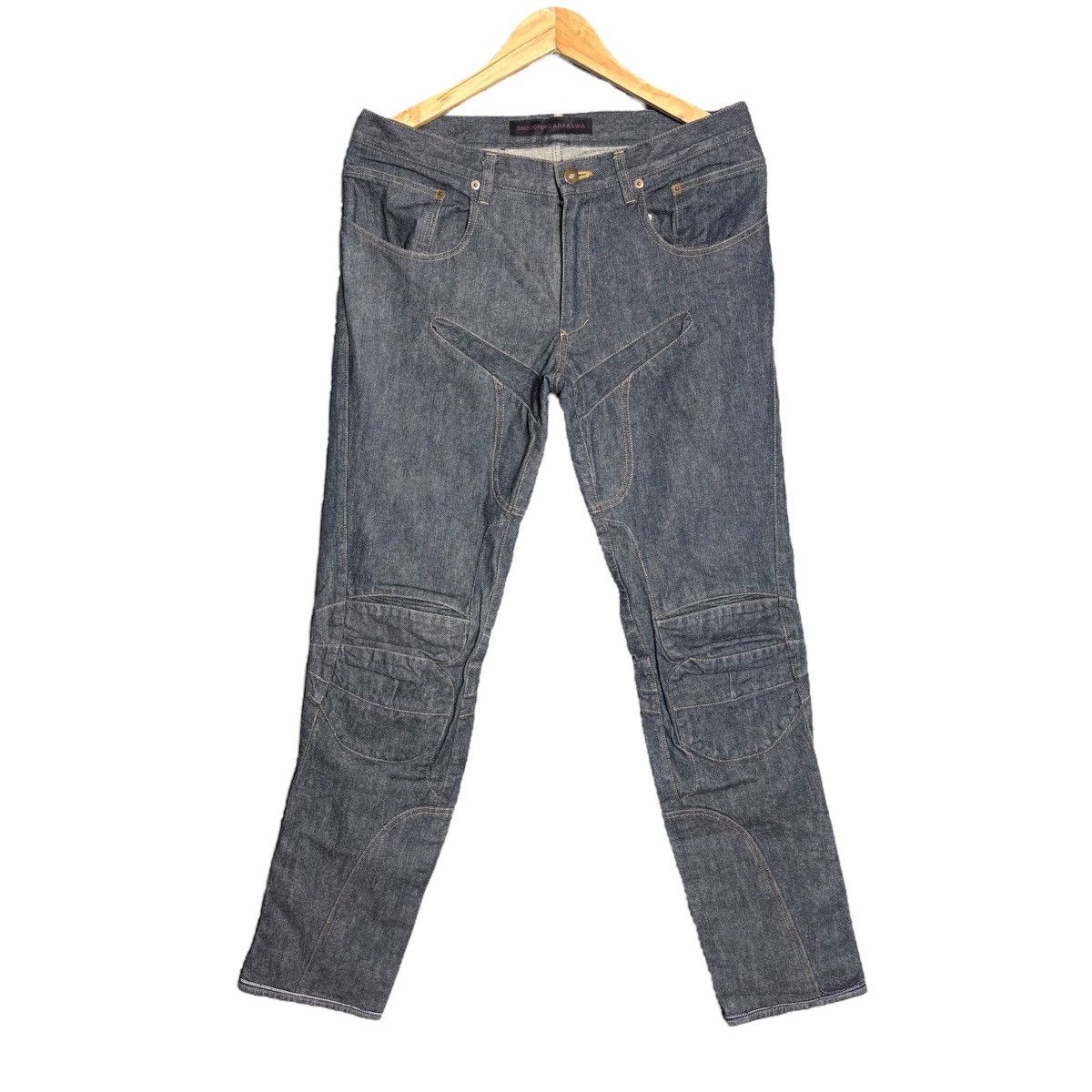 SHINICHIRO ARAKAWA Shinichiro Arakawa Biker Denim Pants Size US 34 / EU 50 - 1 Thumbnail