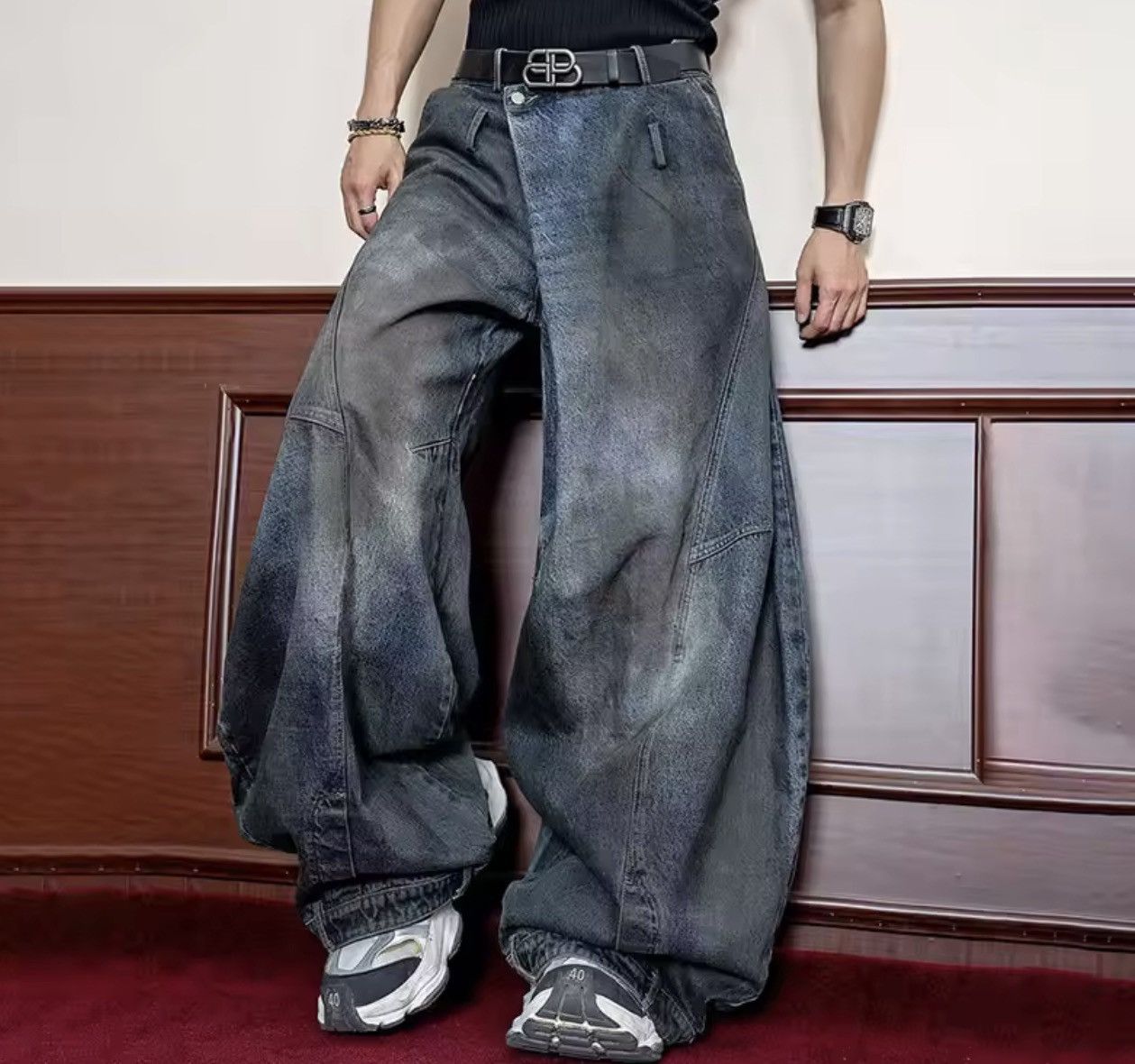 Other Blue grundge Denim Jeans Size US 36 / EU 52 - 1 Preview