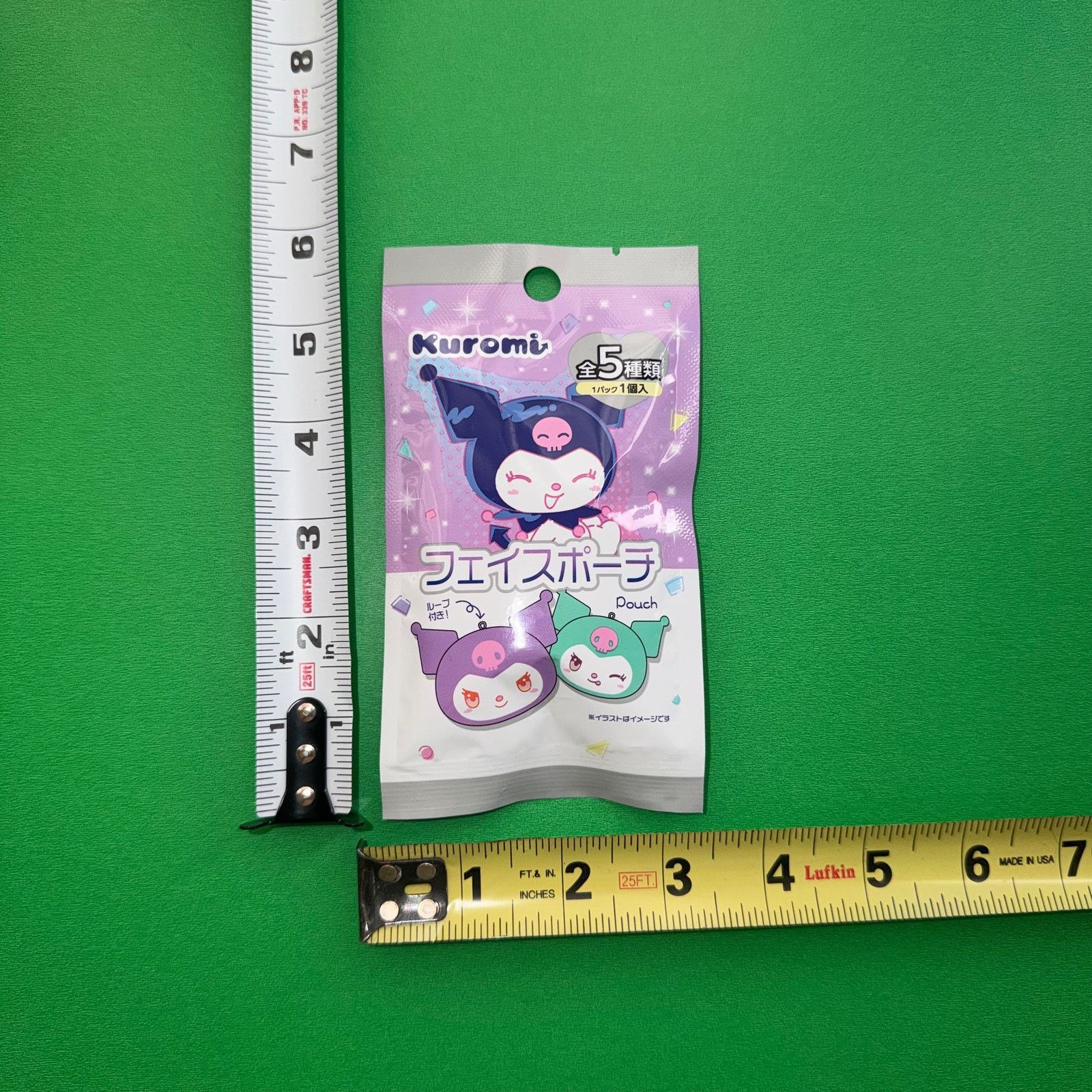 Japanese Brand Kuromi My Melody Sanrio Set Plush Keychain Stickers Blind Size ONE SIZE - 7 Thumbnail