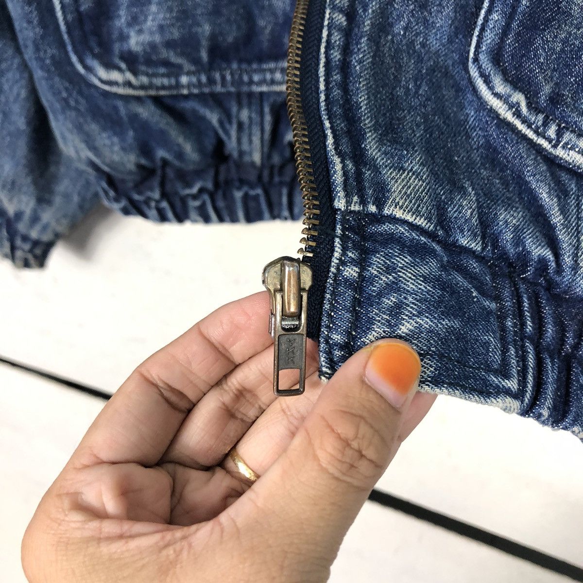 Japanese Brand 📌Vintage Bomber Denim Jacket Unbranded Blanket Issey Miyake Size US M / EU 48-50 / 2 - 19 Thumbnail