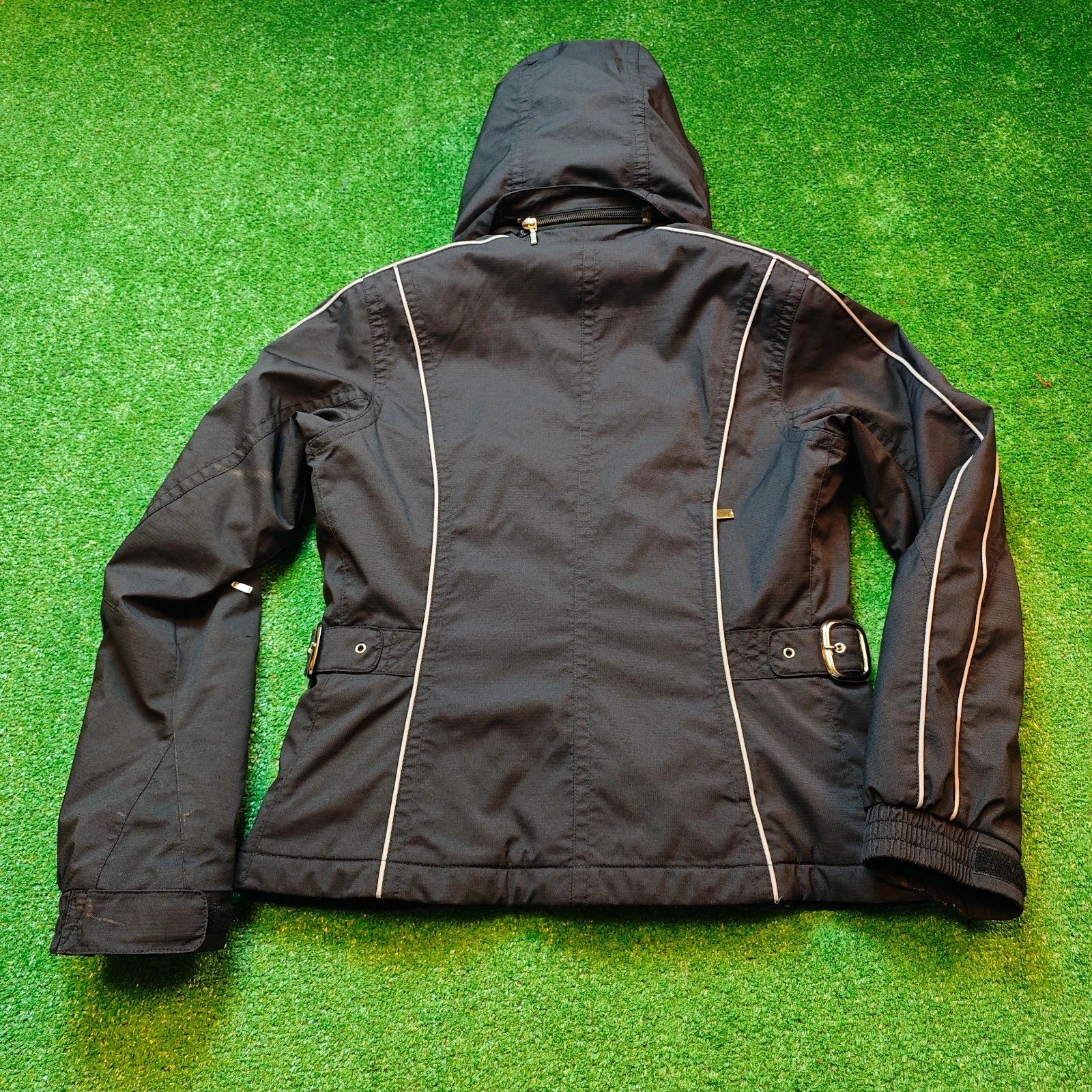 Spyder Spyder skiing Jacket Womens 8 Small Zip Black windproof Size S / US 4 / IT 40 - 2 Thumbnail