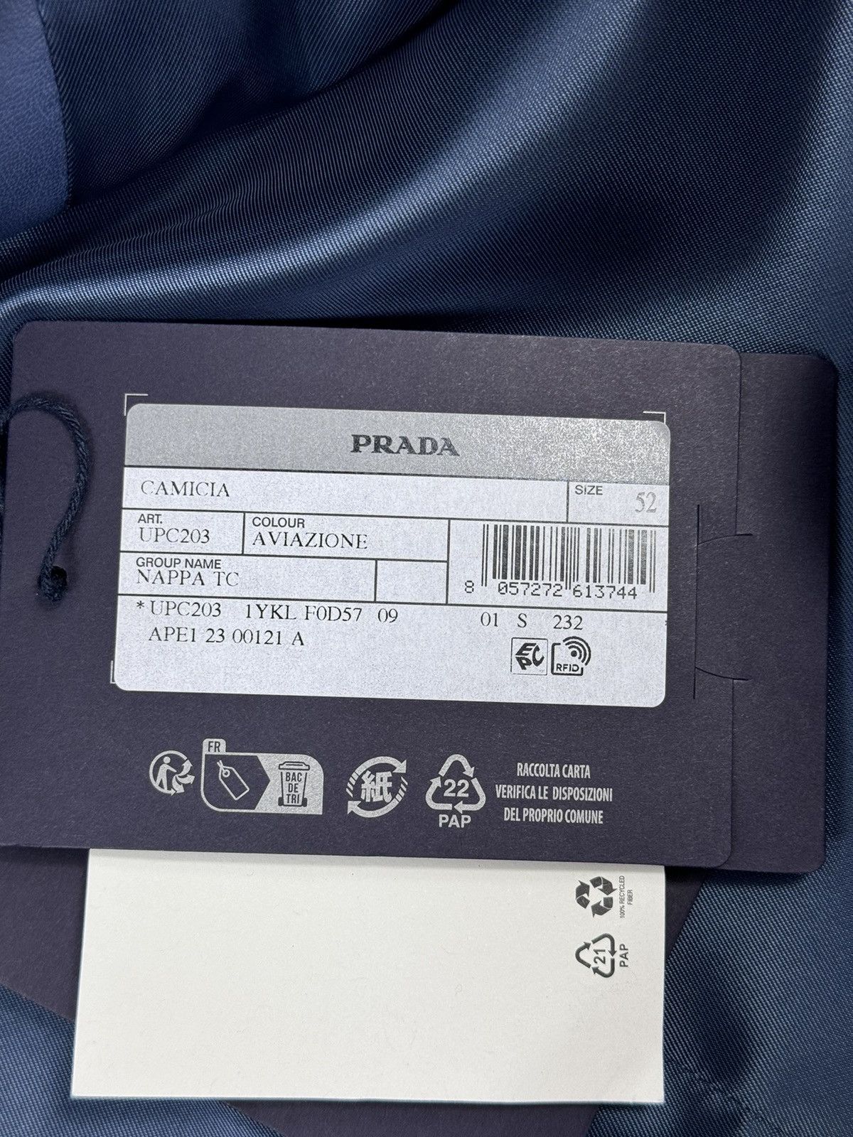 Prada PRADA CAMICIA LEATHER SHIRT Size US XL / EU 56 / 4 - 5 Thumbnail