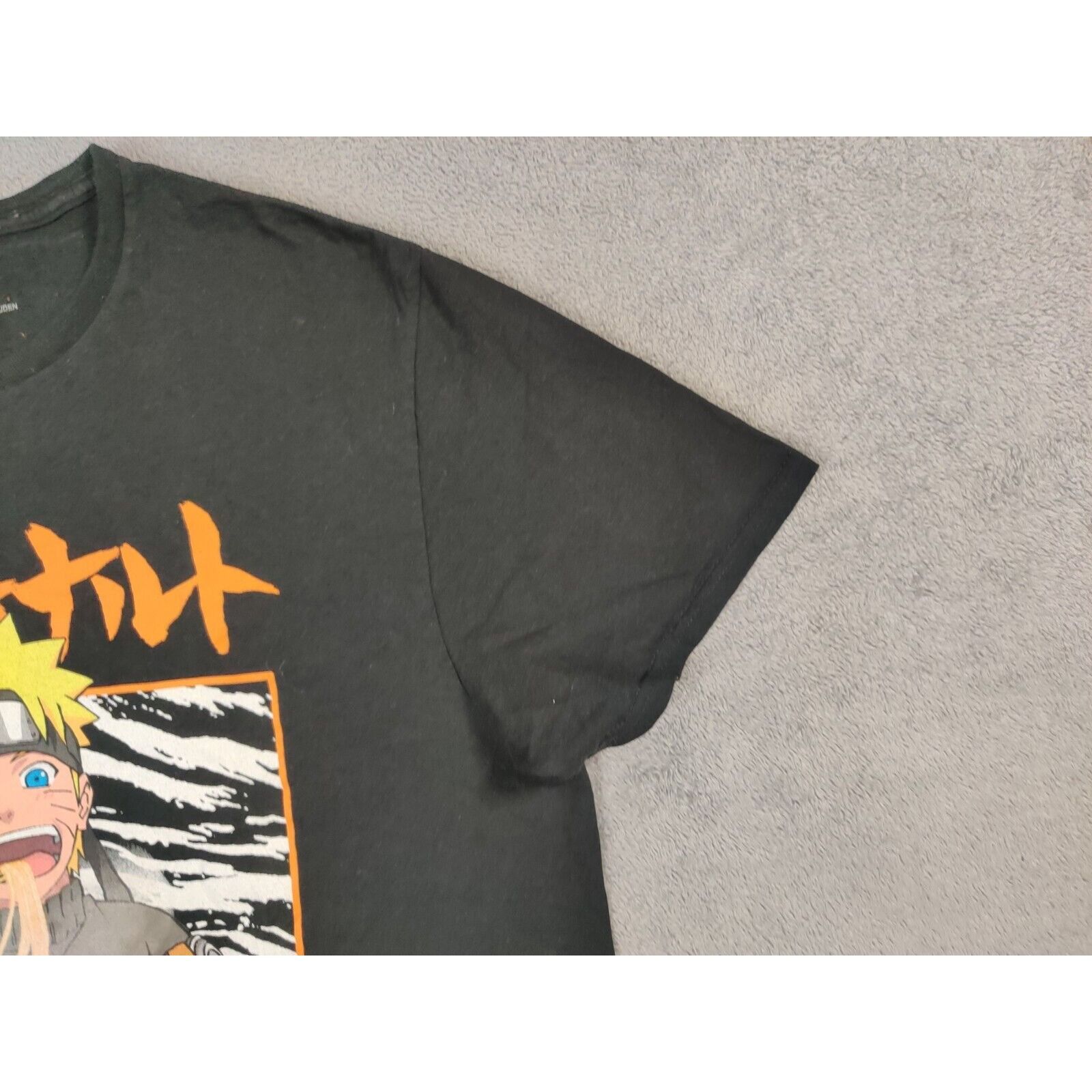 Other Naruto Shirt Adult Mens Large Black Orange Ichiraku Ramen Size US L / EU 52-54 / 3 - 3 Thumbnail