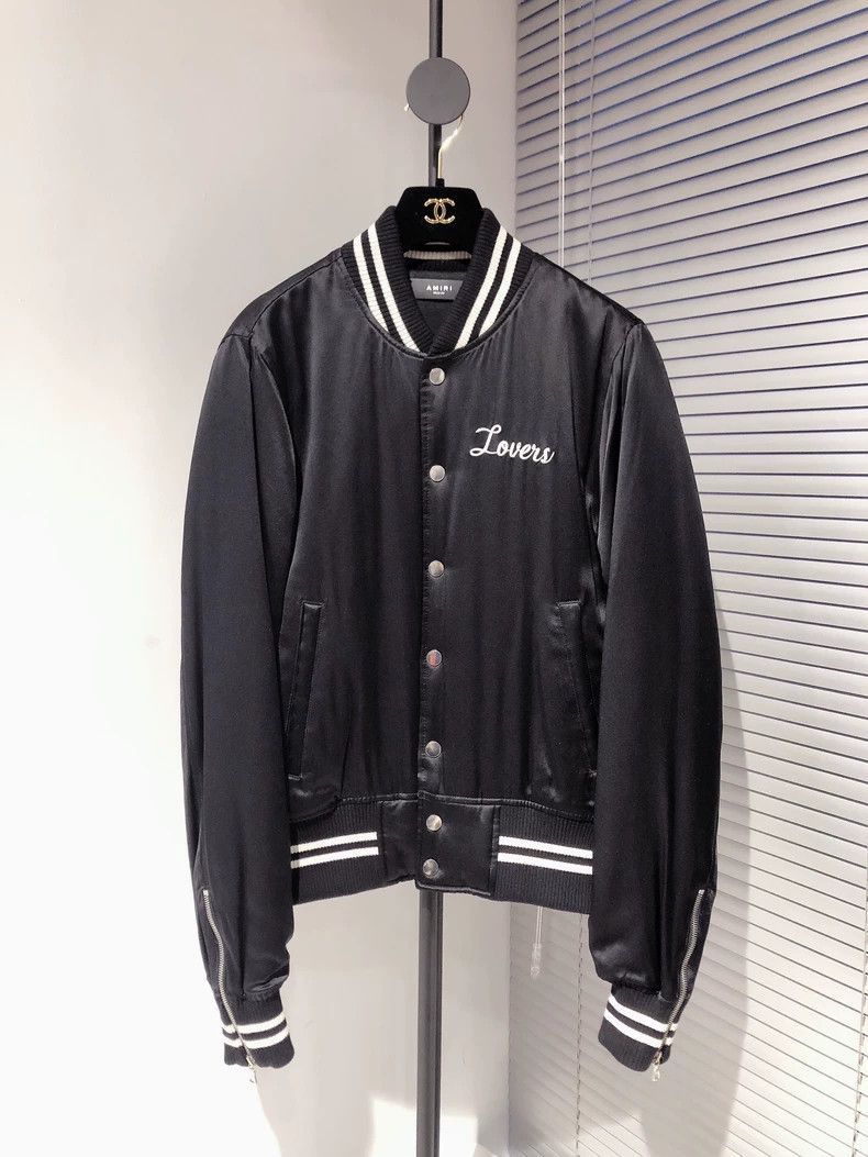 Amiri AMIRI limited edition heavy industry embroidered beaded bla Size US M / EU 48-50 / 2 - 1 Thumbnail