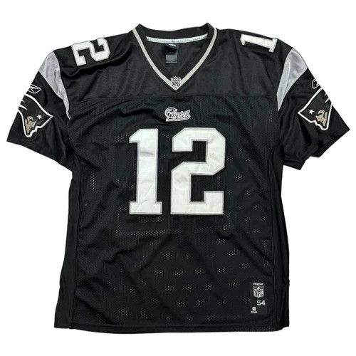 Vintage Reebok New England Patriots Tom Brady Jersey Black Tops