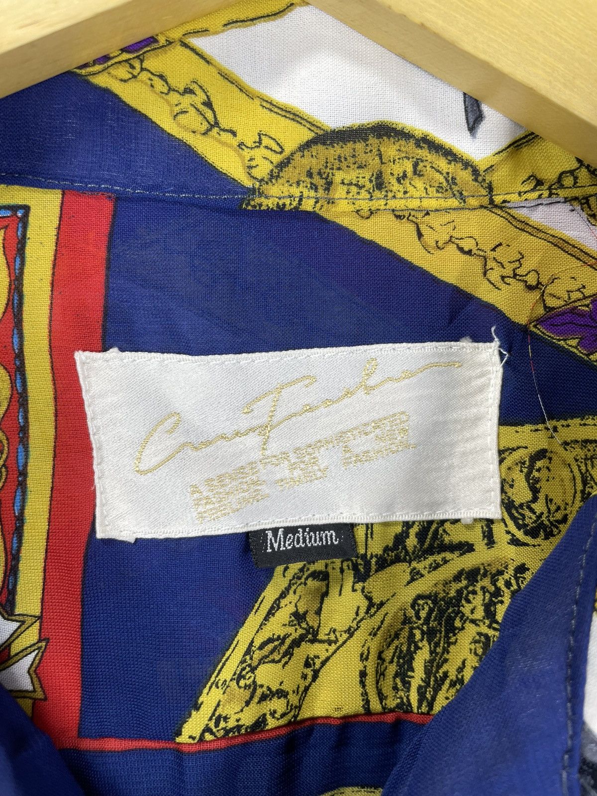 Japanese Brand × Vintage Vintage Shirt Silk patern romawi Hermes scarf print style Size US L / EU 52-54 / 3 - 4 Thumbnail