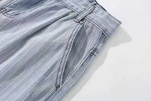 Japanese Brand 21SS Indigo Union Japan Blue Striped Denim Pants Size US 32 / EU 48 - 4 Thumbnail