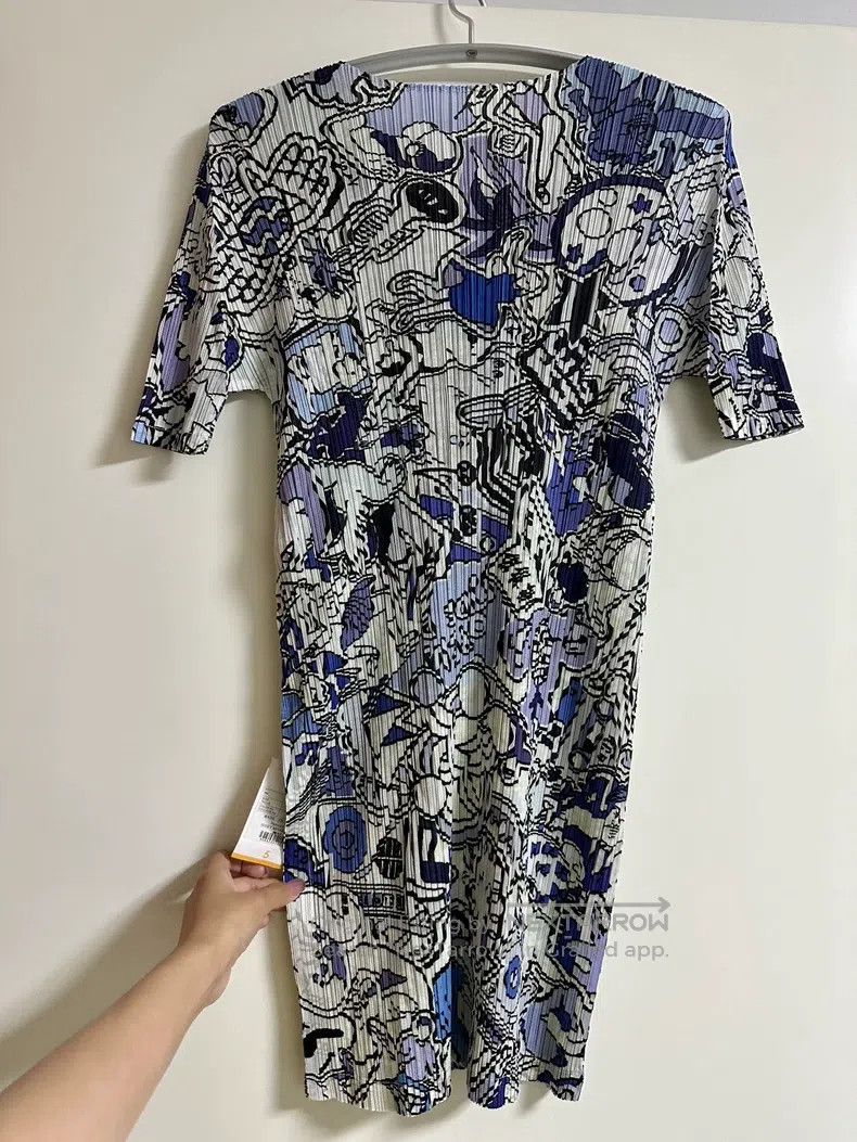 Issey Miyake Issey Miyake Long-Line Short-Sleeve Top Size XXL / US 16-18 / IT 52-54 - 2 Thumbnail