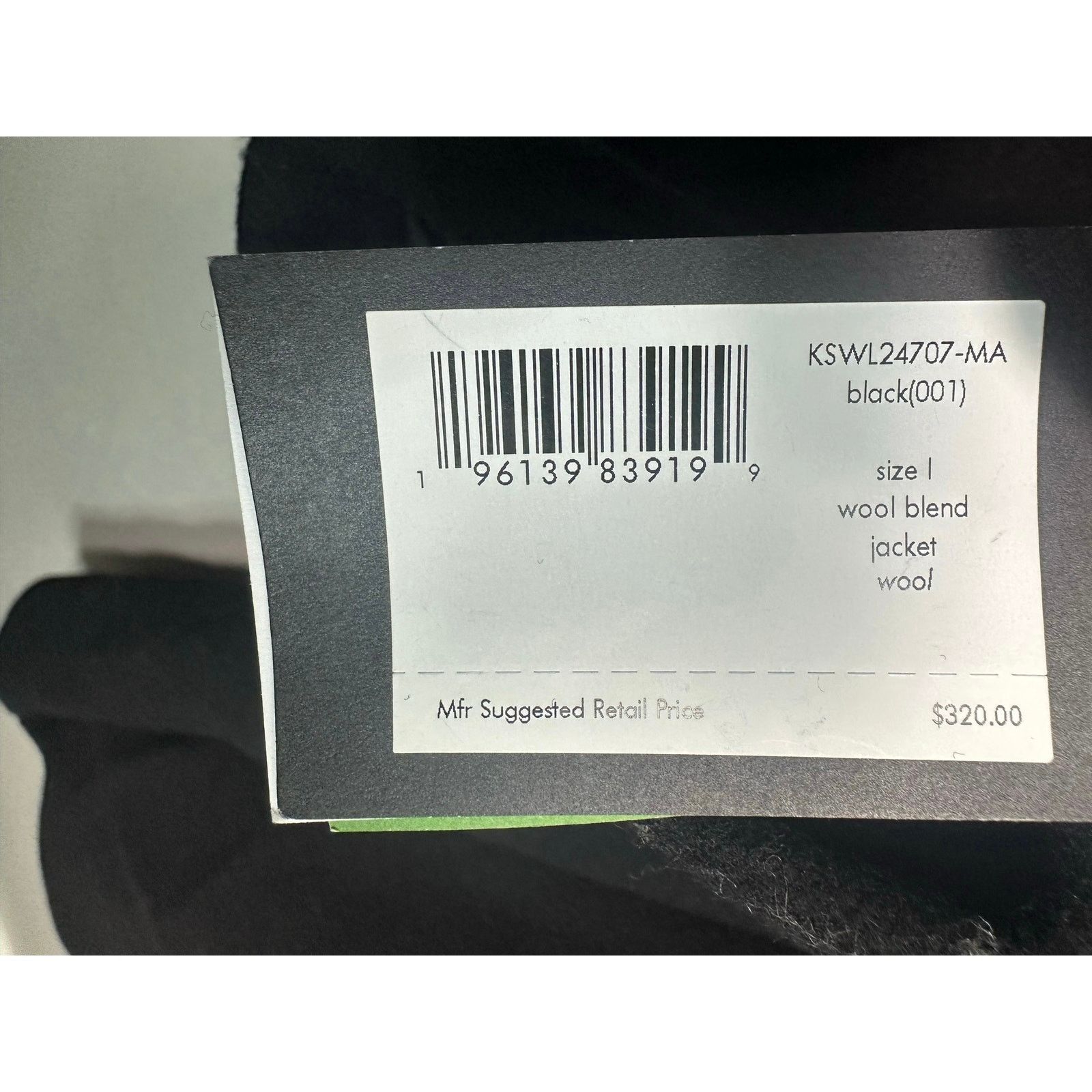 Kate Spade Kate Spade NWT Women’s Black Wool Blend Coat size L Size L / US 10 / IT 46 - 7 Thumbnail