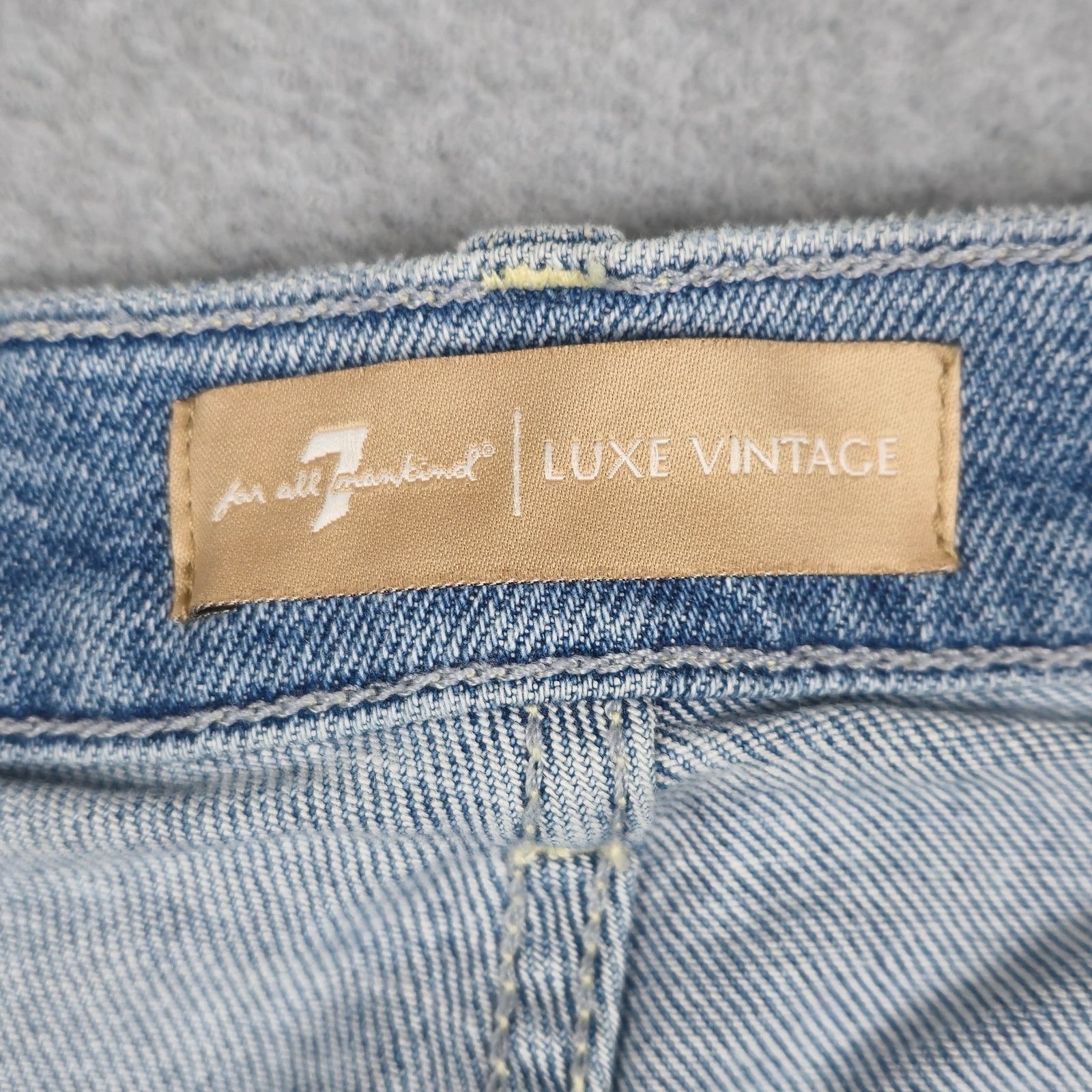 7 For All Mankind 7 for All Mankind 31 Josephina Distressed Button Fly Jeans Size 31" - 13 Thumbnail