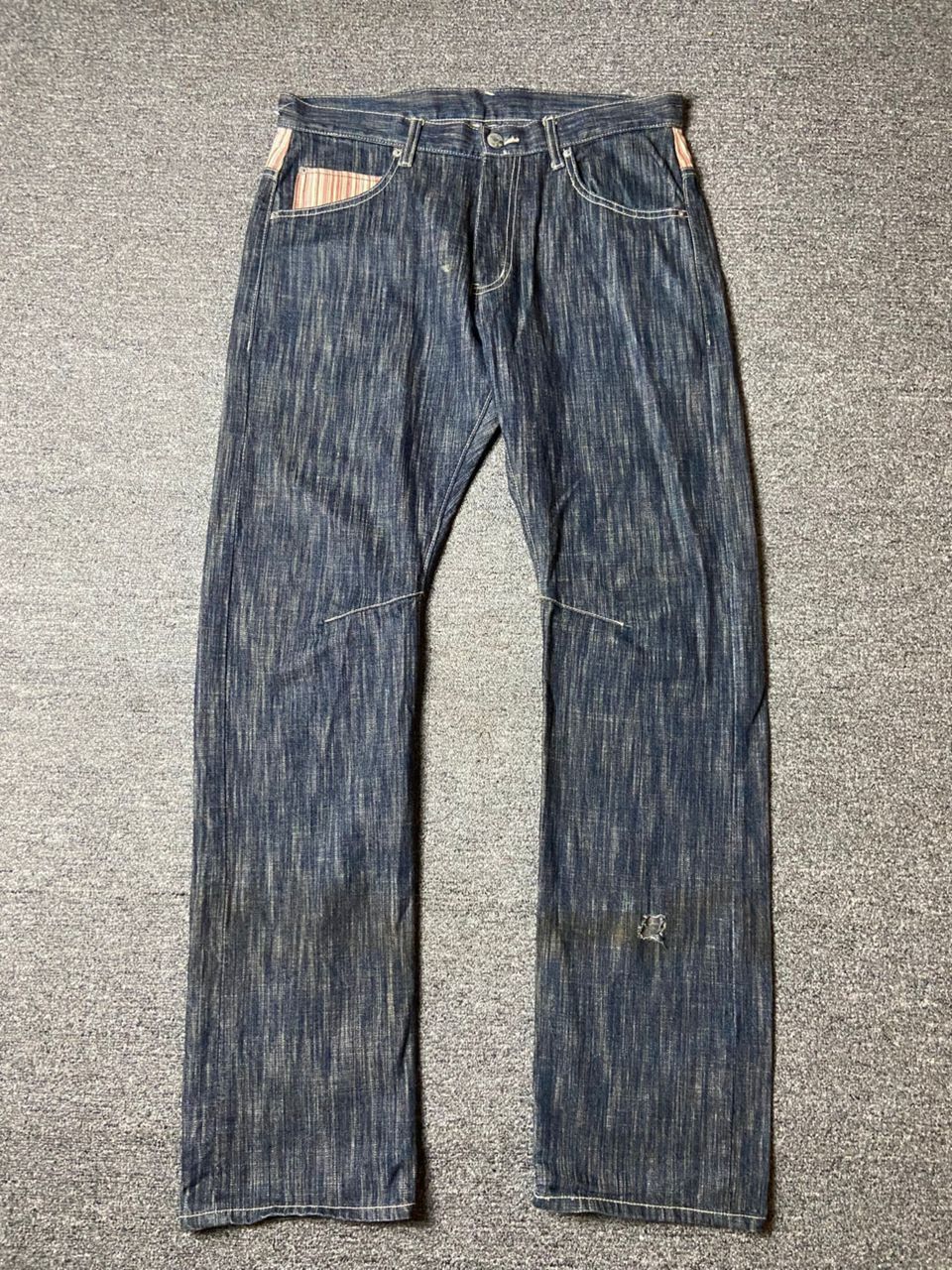 Fashion Victim × Japanese Brand × Vintage Vintage STARE Japanese Brand Distressed Denim Jeans (122) Size US 35 - 2 Thumbnail
