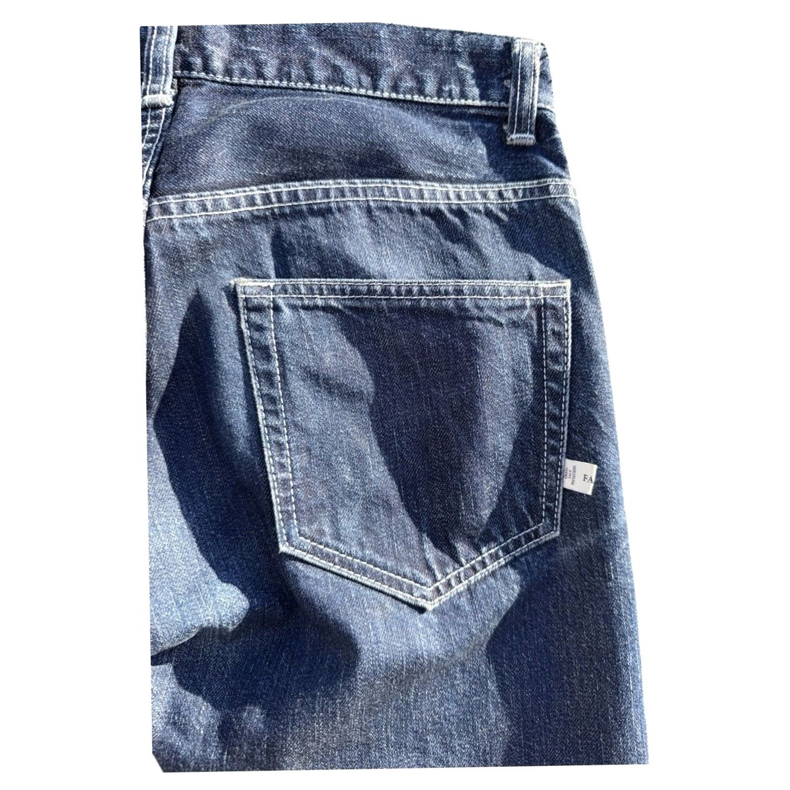 Facetasm Facetasm Jeans Light Wash Denim 30 Regular Men Ankle Inseam 28in Size US 30 / EU 46 - 7 Thumbnail