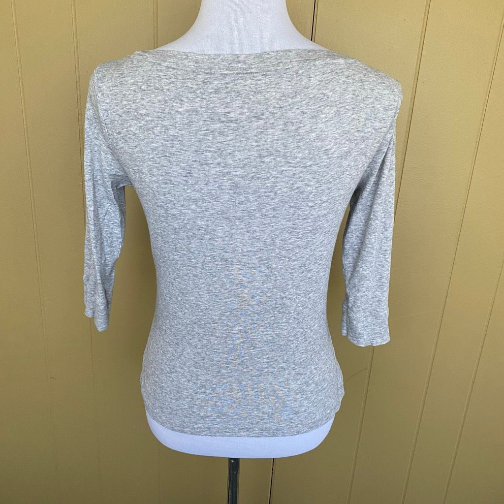 Old Navy Old Navy women M 100% cotton 3/4 sleeve boatneck shirt grey Size M / US 6-8 / IT 42-44 - 8 Thumbnail