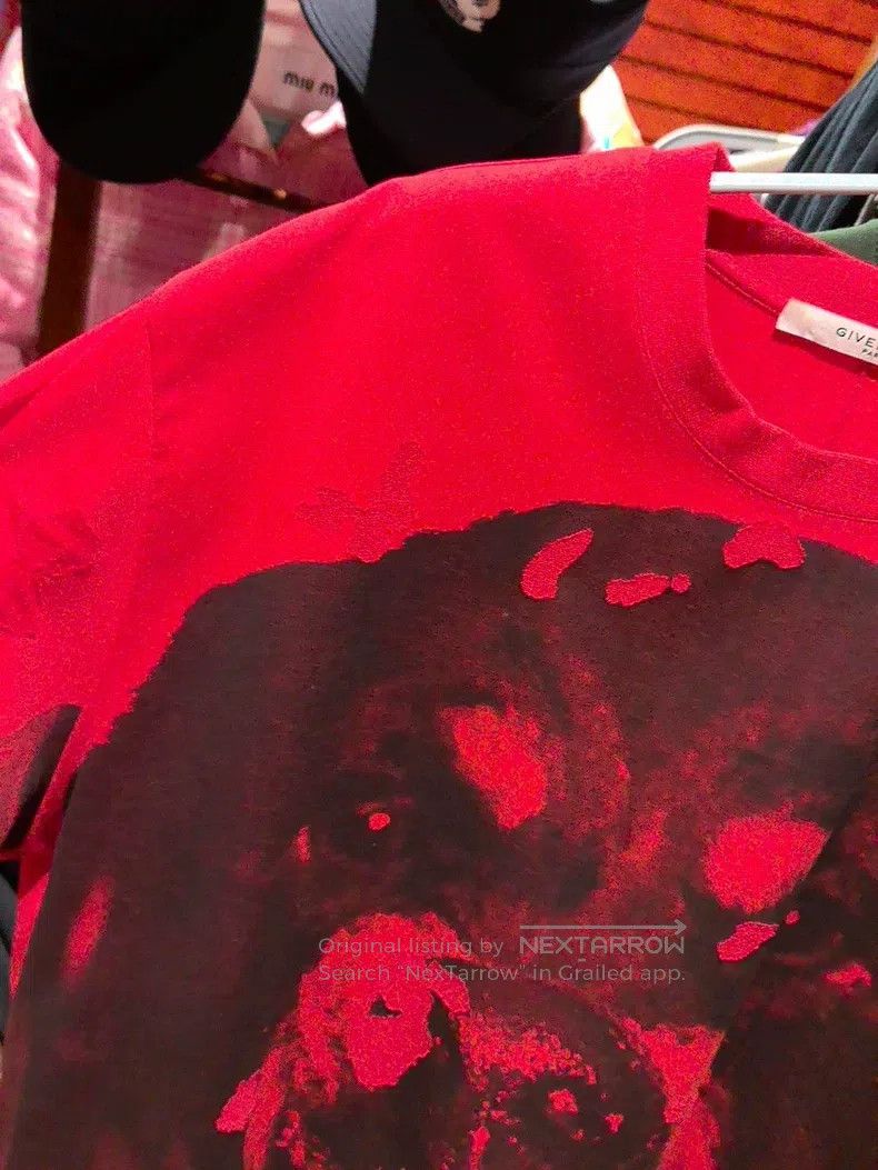 Givenchy Givenchy Dog Head Hole T-shirt Size US L / EU 52-54 / 3 - 3 Thumbnail