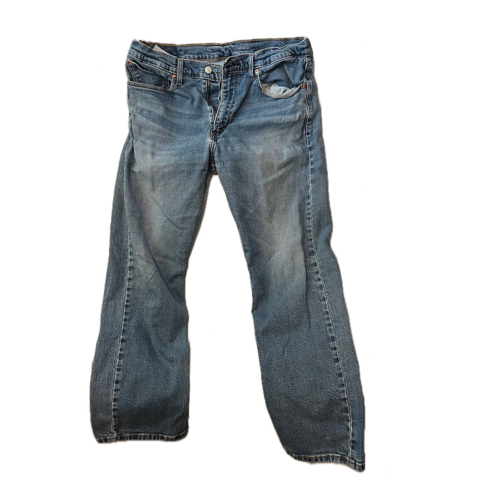 Levi's Levi's 505 Regular Straight Leg Jeans Mens 36x30 Size US 36 / EU 52 - 1 Thumbnail