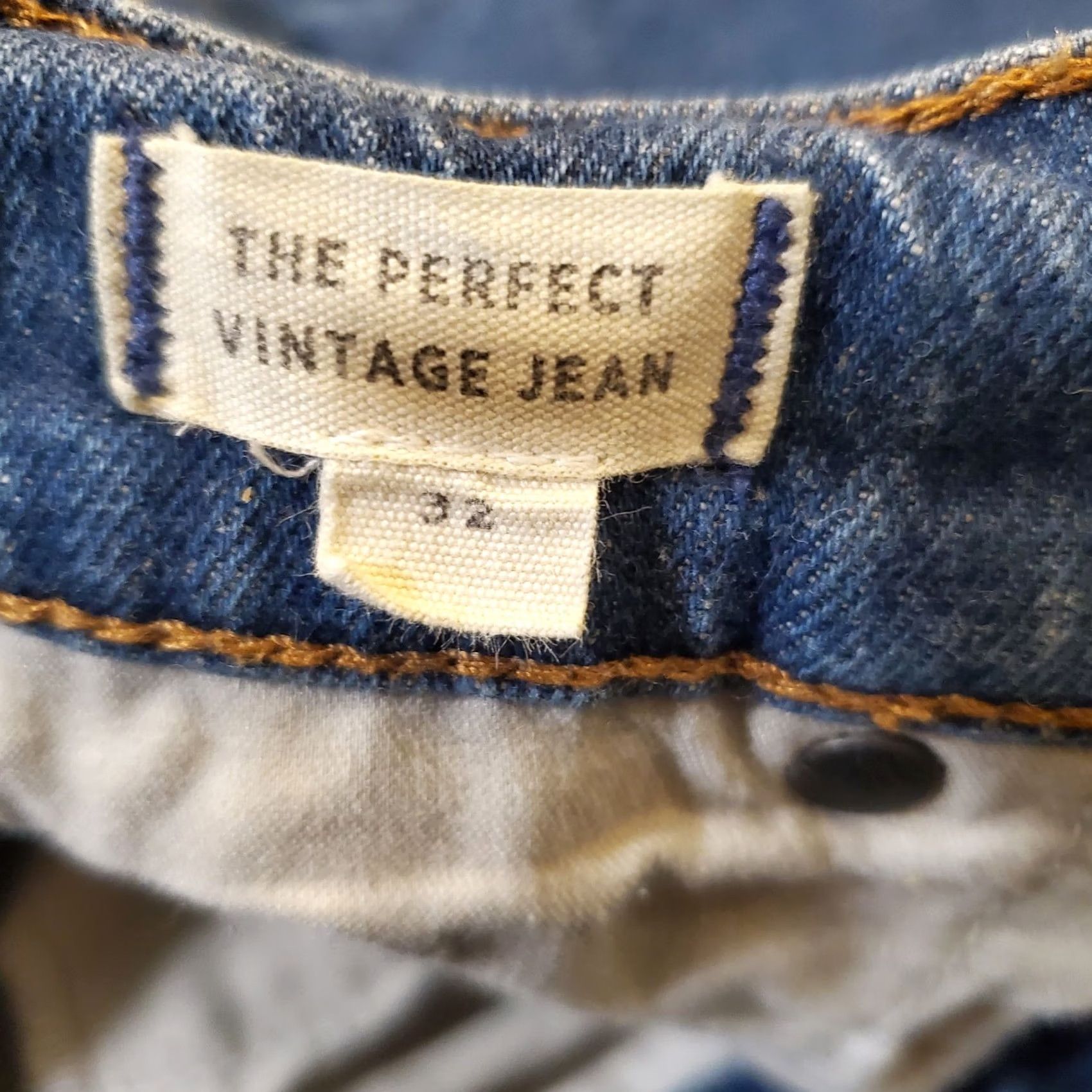 Madewell Madewell The Perfect Vintage Jean Size 32 34×27 High Rise Medium Blue Straight Cropped Jeans Women Size 24" / US 00 / IT 34 - 7 Thumbnail