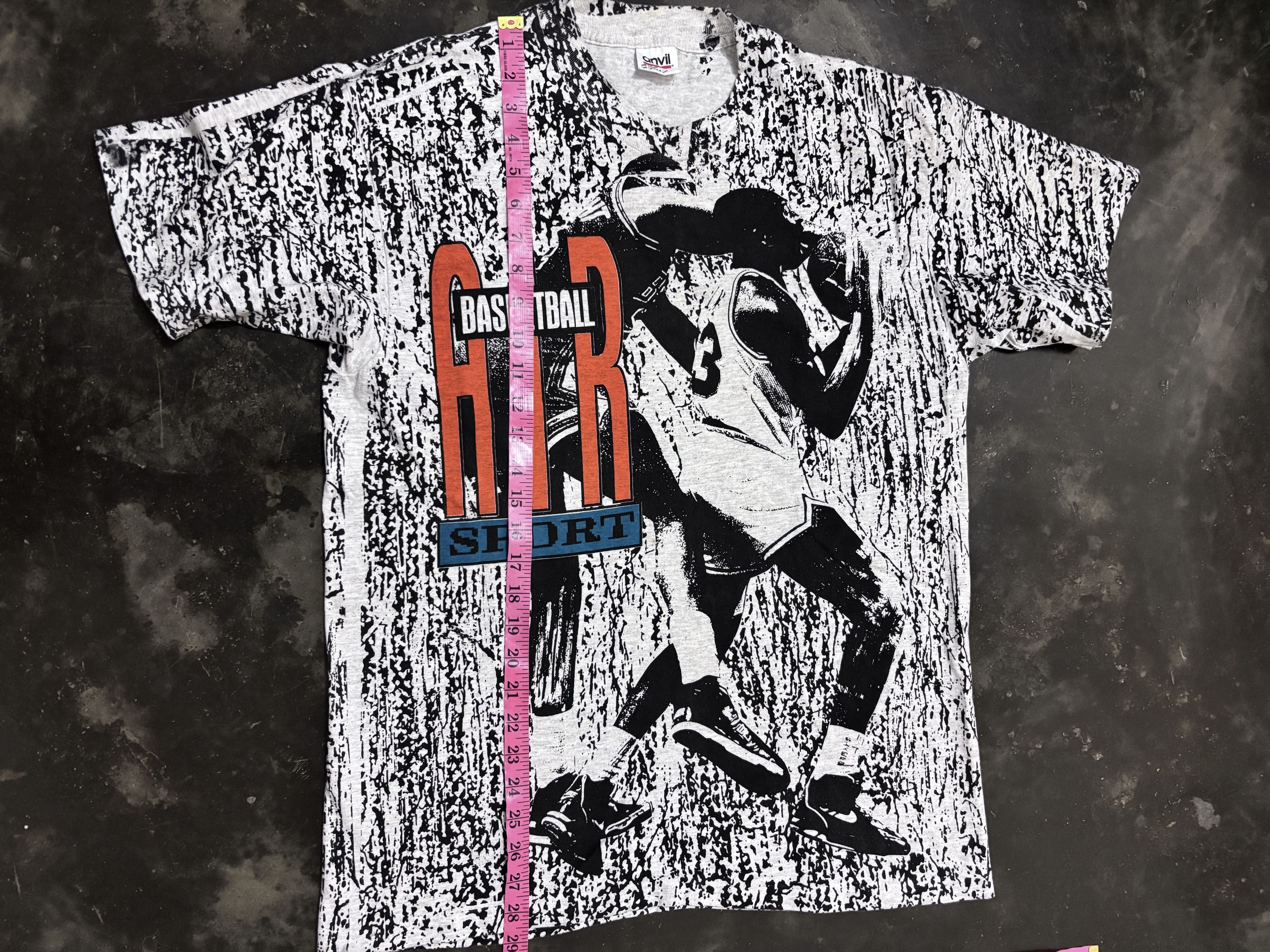 Anvil Vintage Anvil Michael Jordan AOP T-Shirt Size US L / EU 52-54 / 3 - 12 Thumbnail