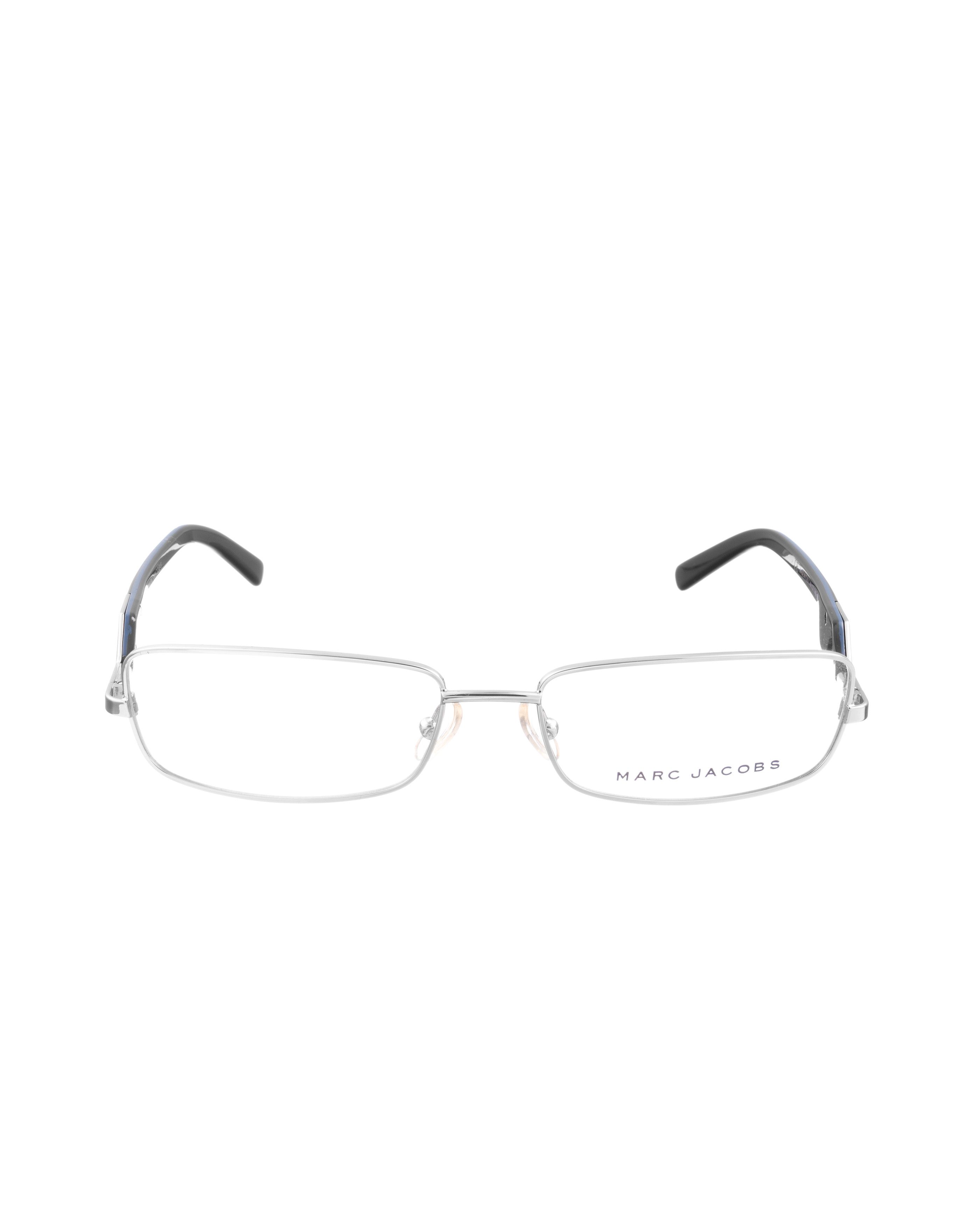 Marc Jacobs Marc Jacobs 00s Black and Silver Rectangular Glasses Size ONE SIZE - 2 Thumbnail
