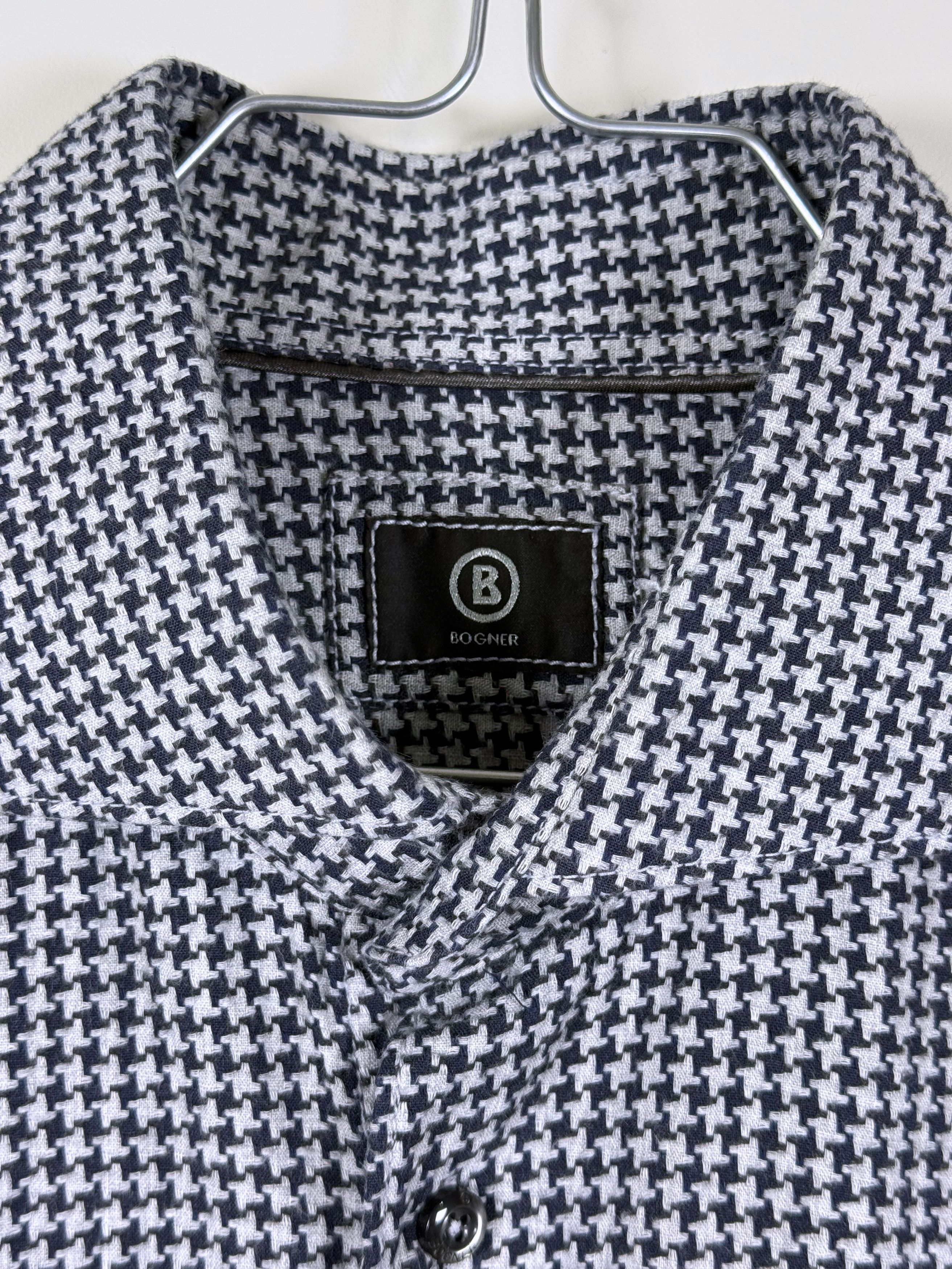 Bogner Men's Bogner Houndstooth Casual Shirt 42/L Size US L / EU 52-54 / 3 - 2 Thumbnail