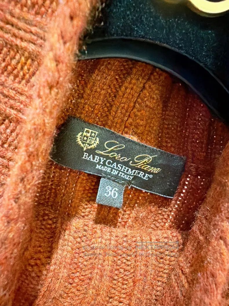 Loro Piana Loro Piana Pumpkin Orange Baby Cashmere Crew Neck Sweater Size XXS / US 00 / IT 34 - 7 Thumbnail