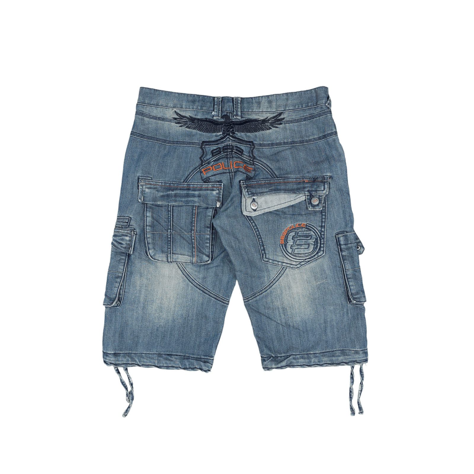Hysteric Glamour × If Six Was Nine × Le Grande Bleu (L.G.B.) 💎Vintage Rare 883 Polce Distressed Japan Denim Jorts Shorts Size US 32 / EU 48 - 2 Thumbnail