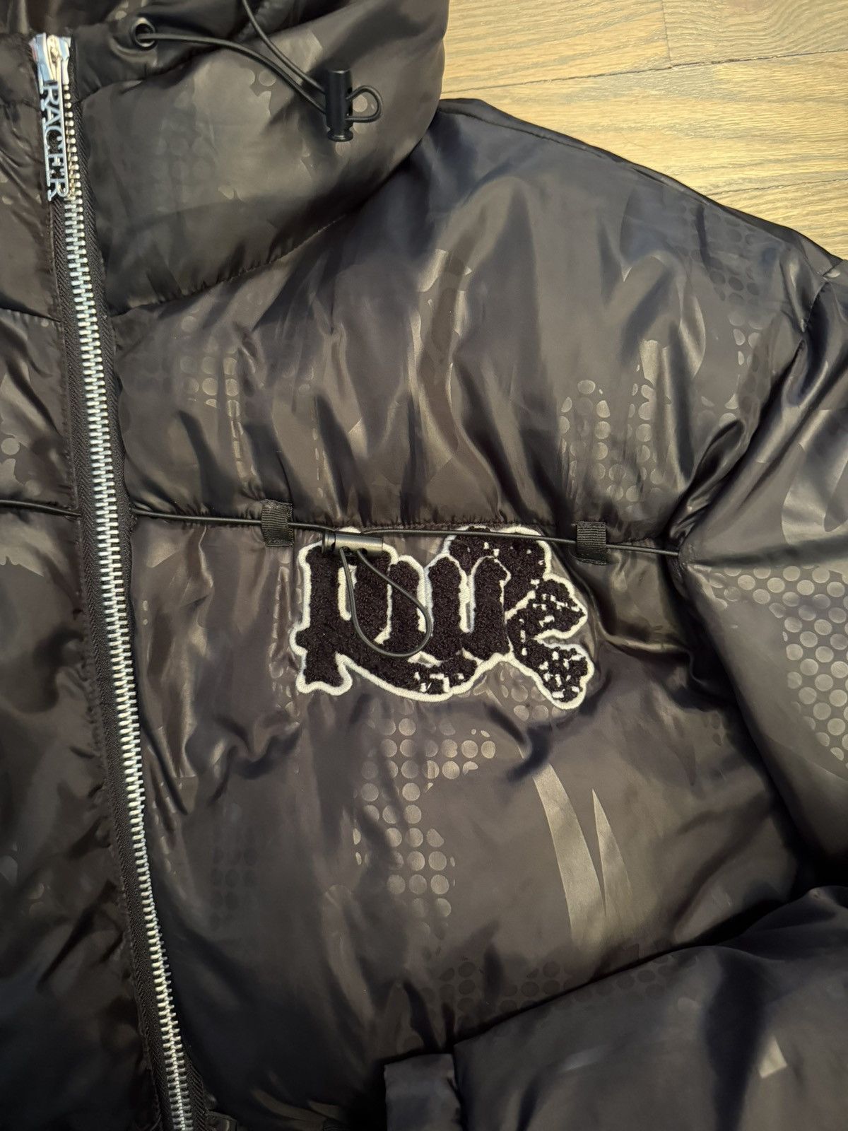 Racer Worldwide Racer Worldwide - Black Camo Puffer Jacket - Size Large Size US L / EU 52-54 / 3 - 5 Thumbnail