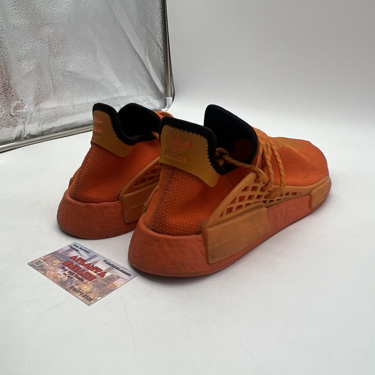 Adidas Pharrell x NMD human race Orange Size US 13 / EU 46 - 5 Thumbnail