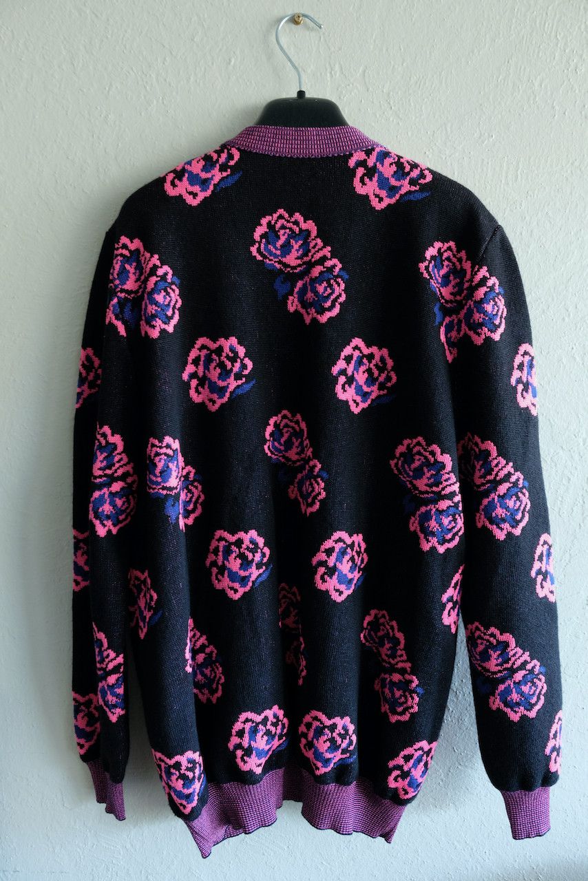 Hedi Slimane × Saint Laurent Paris Saint Laurent Rose Floral Cardigan Surf Sound Paris SS16 Size US L / EU 52-54 / 3 - 6 Thumbnail