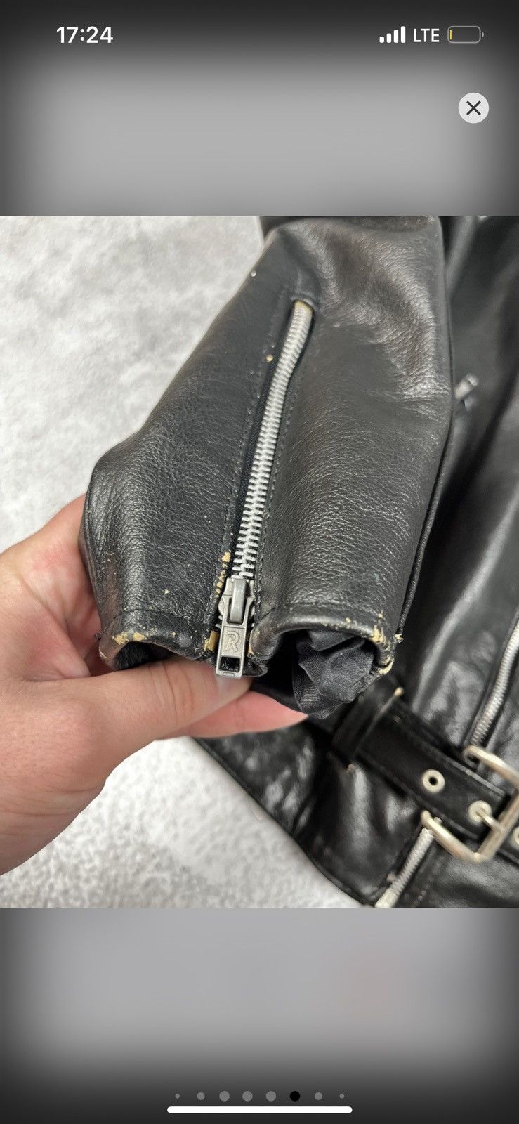 Leather Rare Vintage 80s Leather Biker Jacket England Punk Style Size US L / EU 52-54 / 3 - 13 Thumbnail