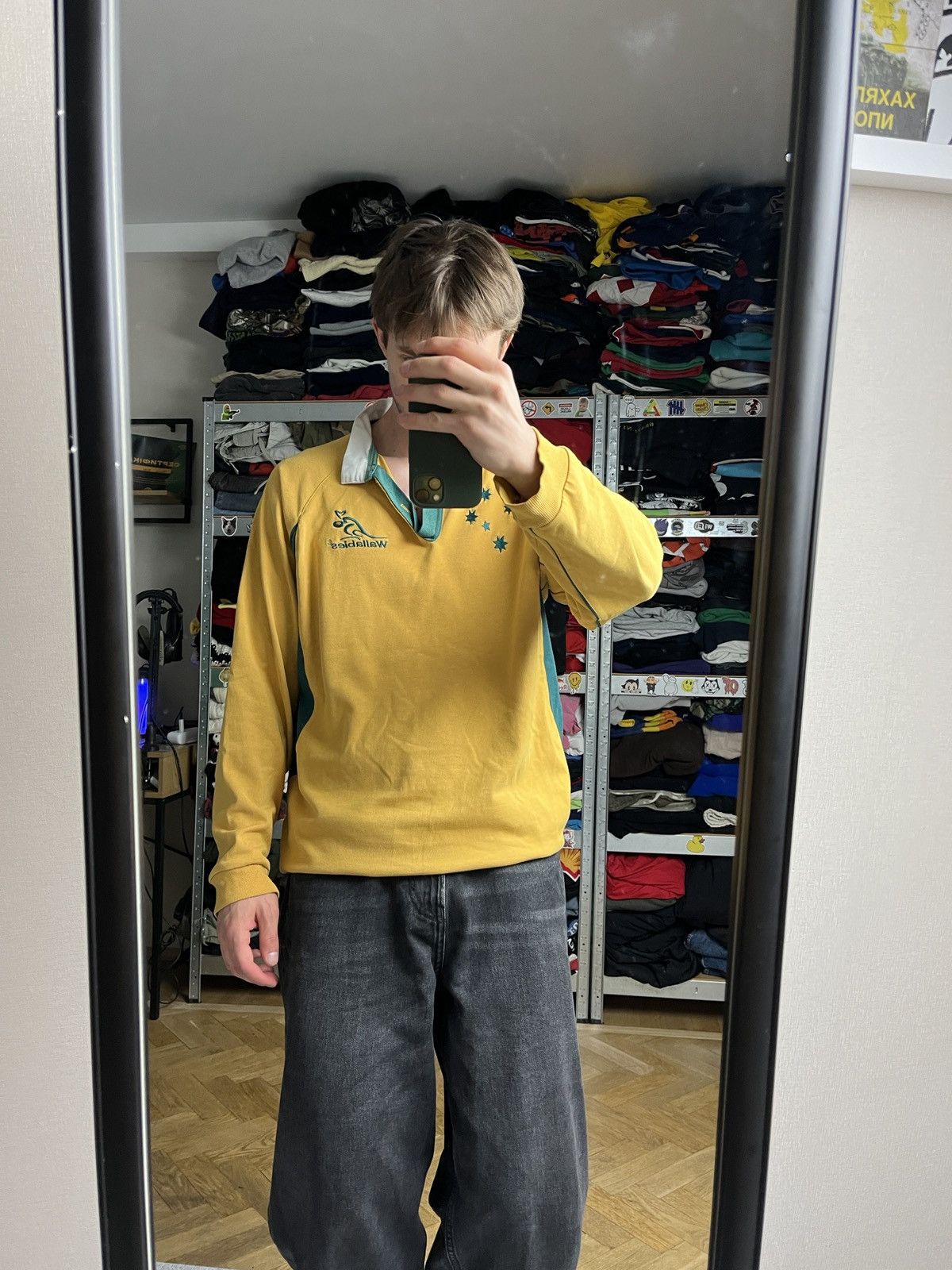 Vintage Vintage Canterbury Australian Wallabies Rugby Polo Shirt Size US XXL / EU 58 / 5 - 2 Thumbnail