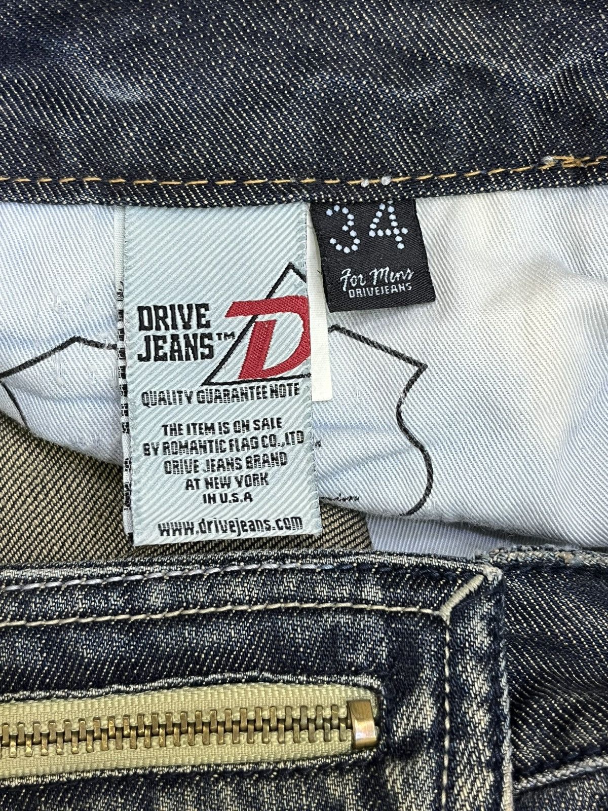 Draggin Jeans Drive Jeans Blake Exotic Vintage Denim Mudwash Clawmark Size US 34 / EU 50 - 9 Thumbnail